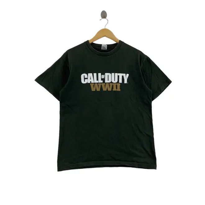 Vintage CALL OF DUTY WWII PRIVATE Video Game Tee Shirt Top No War Size US L / EU 52-54 / 3 - 5 Thumbnail