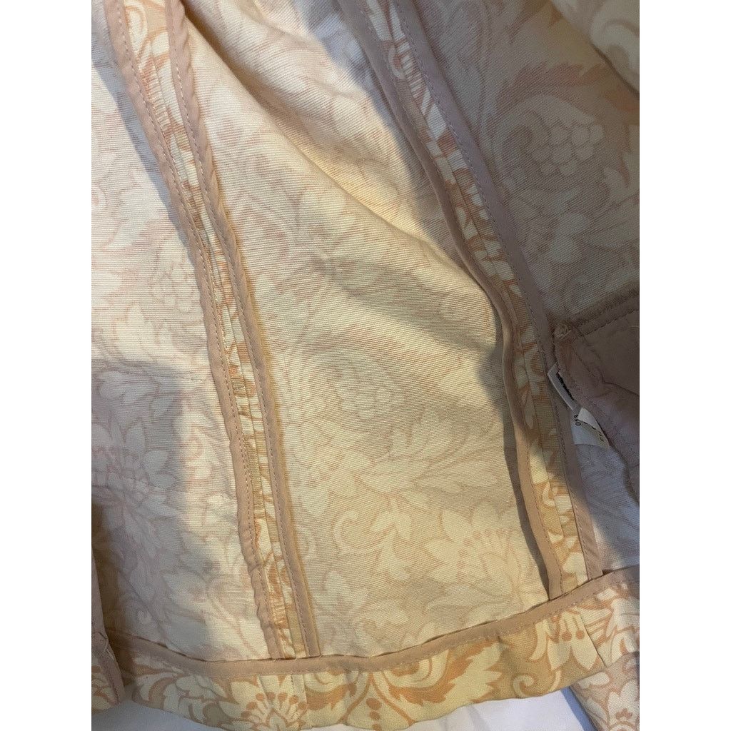 Mossimo Mossimo Womens Structured 2 Button Blazer Beige White Floral Size XL / US 12-14 / IT 48-50 - 8 Thumbnail