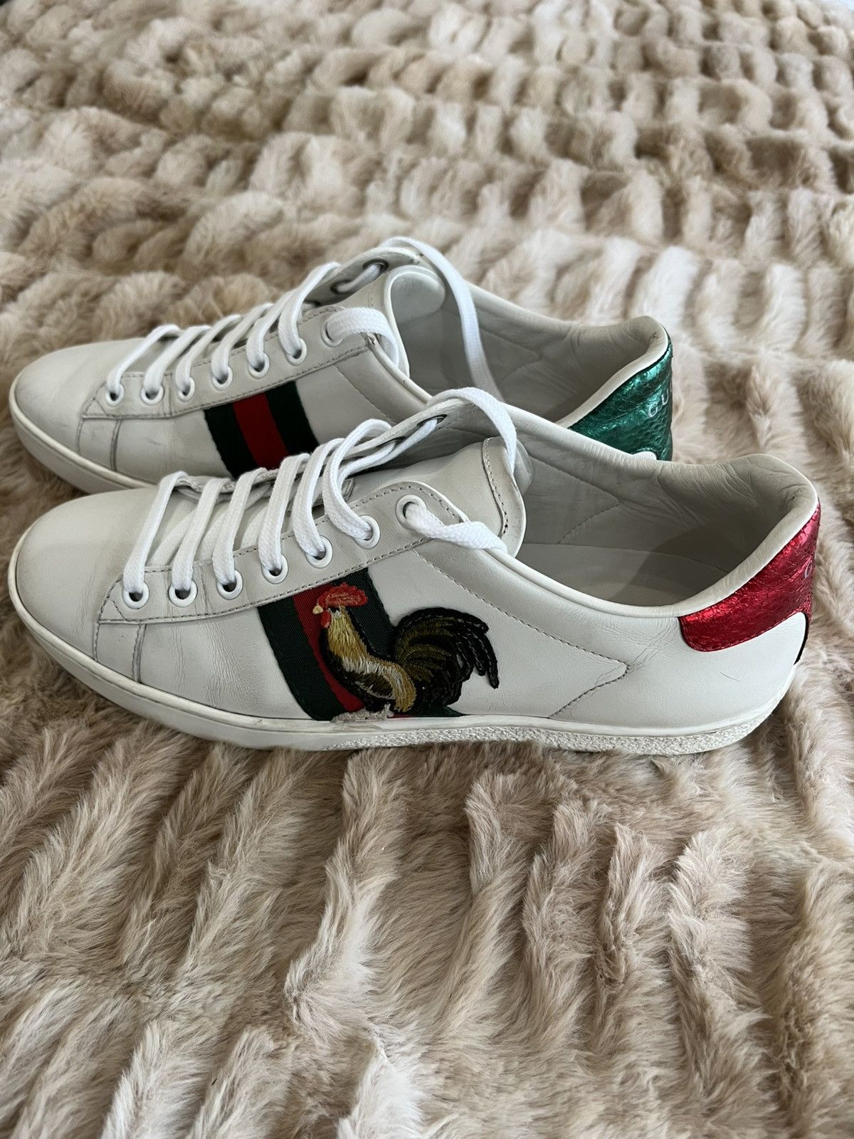 Gucci Gucci Ace Rooster Sneaker Size US 8 / IT 38 - 3 Thumbnail