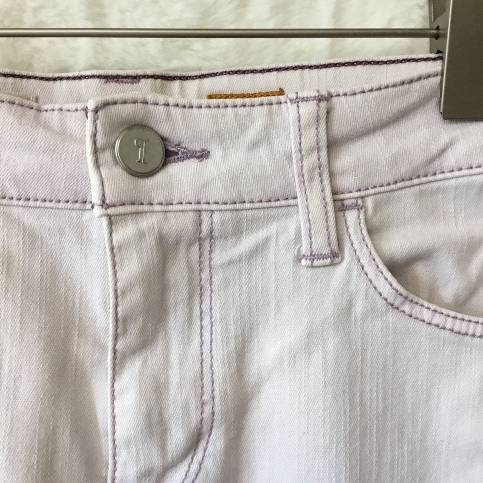Pilcro and the Letterpress Lavender-Gray Fit/Stet Jeans