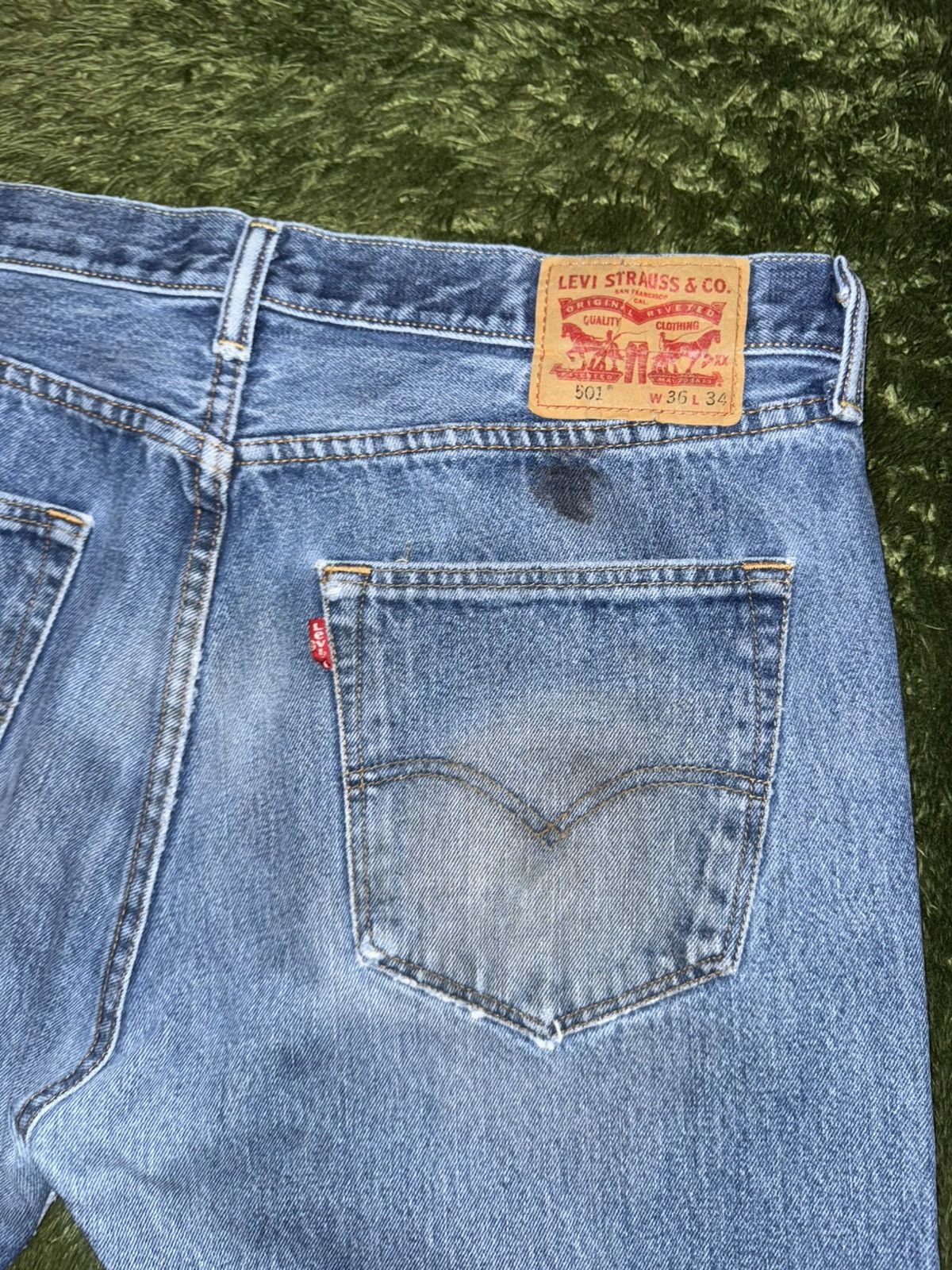 Levi's [W36/L34] Levi’s 501 Button Fly Vintage Wash Denim Pants Size US 36 / EU 52 - 9 Thumbnail
