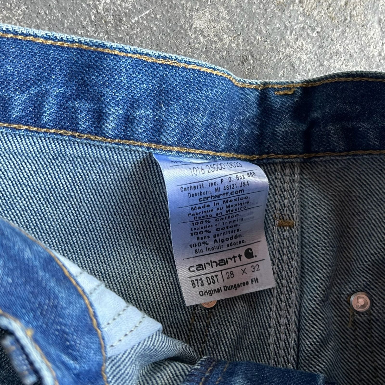 Carhartt × Vintage Carhartt denim blue jean double knee work carpenter pants Size US 27 - 7 Thumbnail
