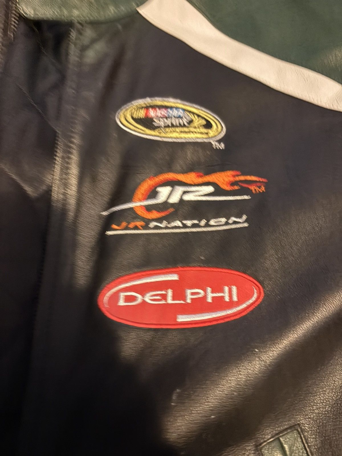 NASCAR Vintage Nascar Leather Jacket Size US XL / EU 56 / 4 - 2 Thumbnail
