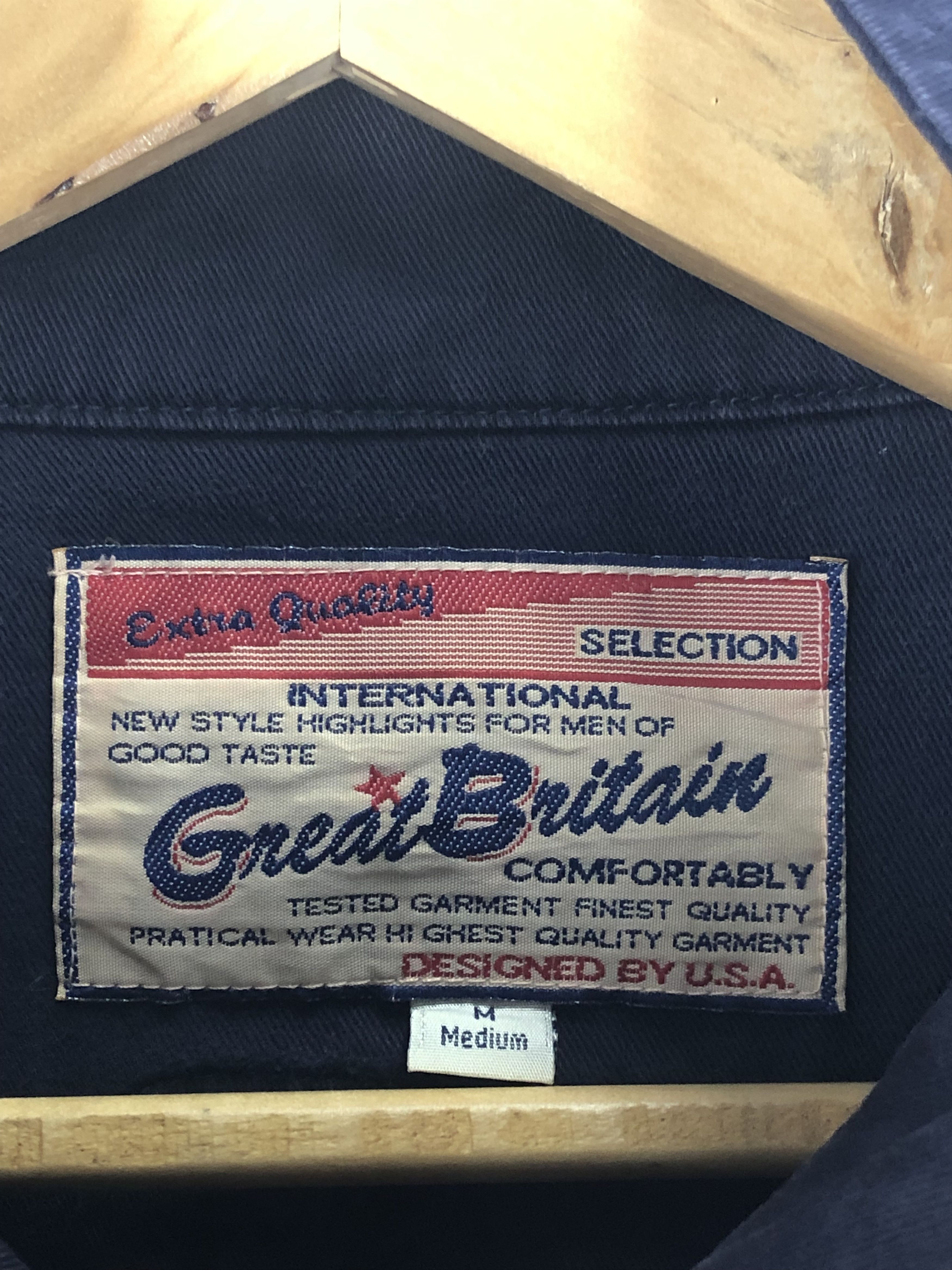Vintage Vintage Great Britain Denim Jacket With Full Patches J0743 Size US M / EU 48-50 / 2 - 5 Thumbnail