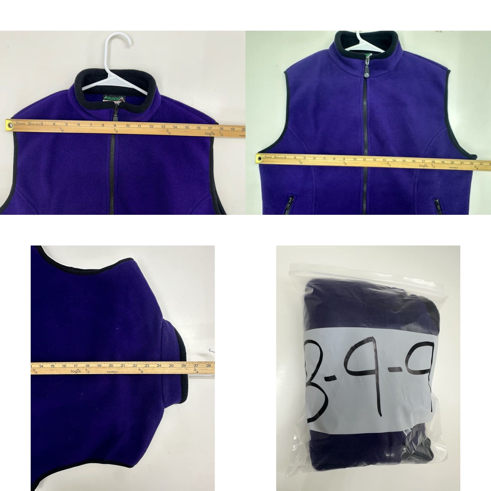 Avalanche VINTAGE Avalanche Performance Womens Vest Large Purple Fleece Zip Up Sleeveless Jacket/Coat? Size L / US 10 / IT 46 - 8 Thumbnail