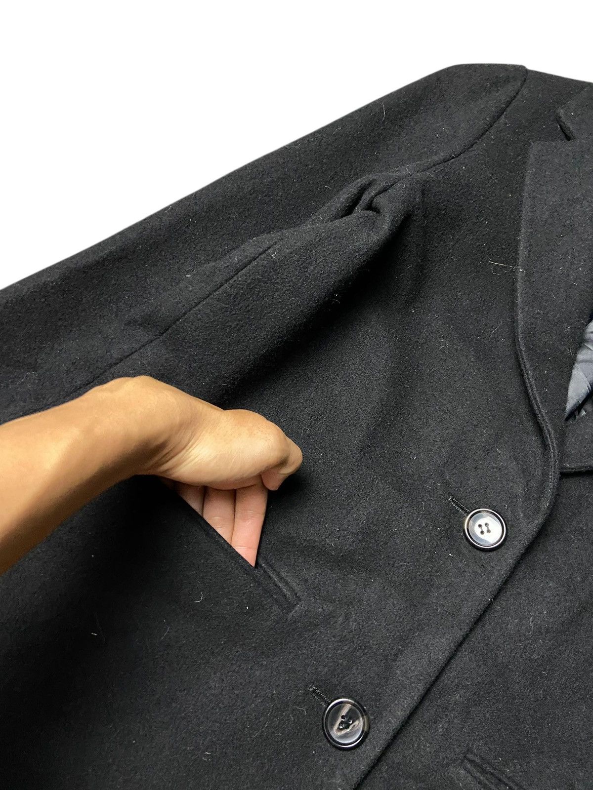 Ray Beams Single Breasted Wool Long Coat (169)