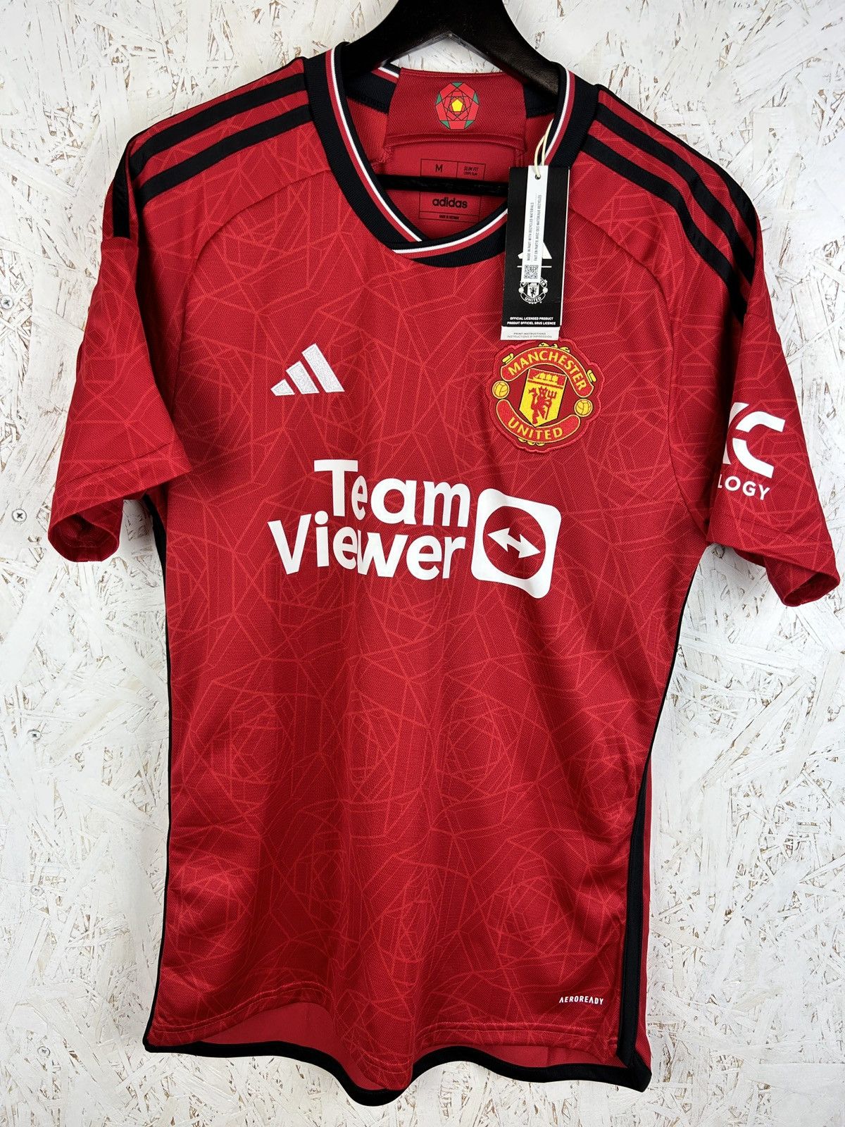 Adidas BNWT Adidas Manchester United 2023/24 Home Soccer Jersey M Size US M / EU 48-50 / 2 - 1 Thumbnail