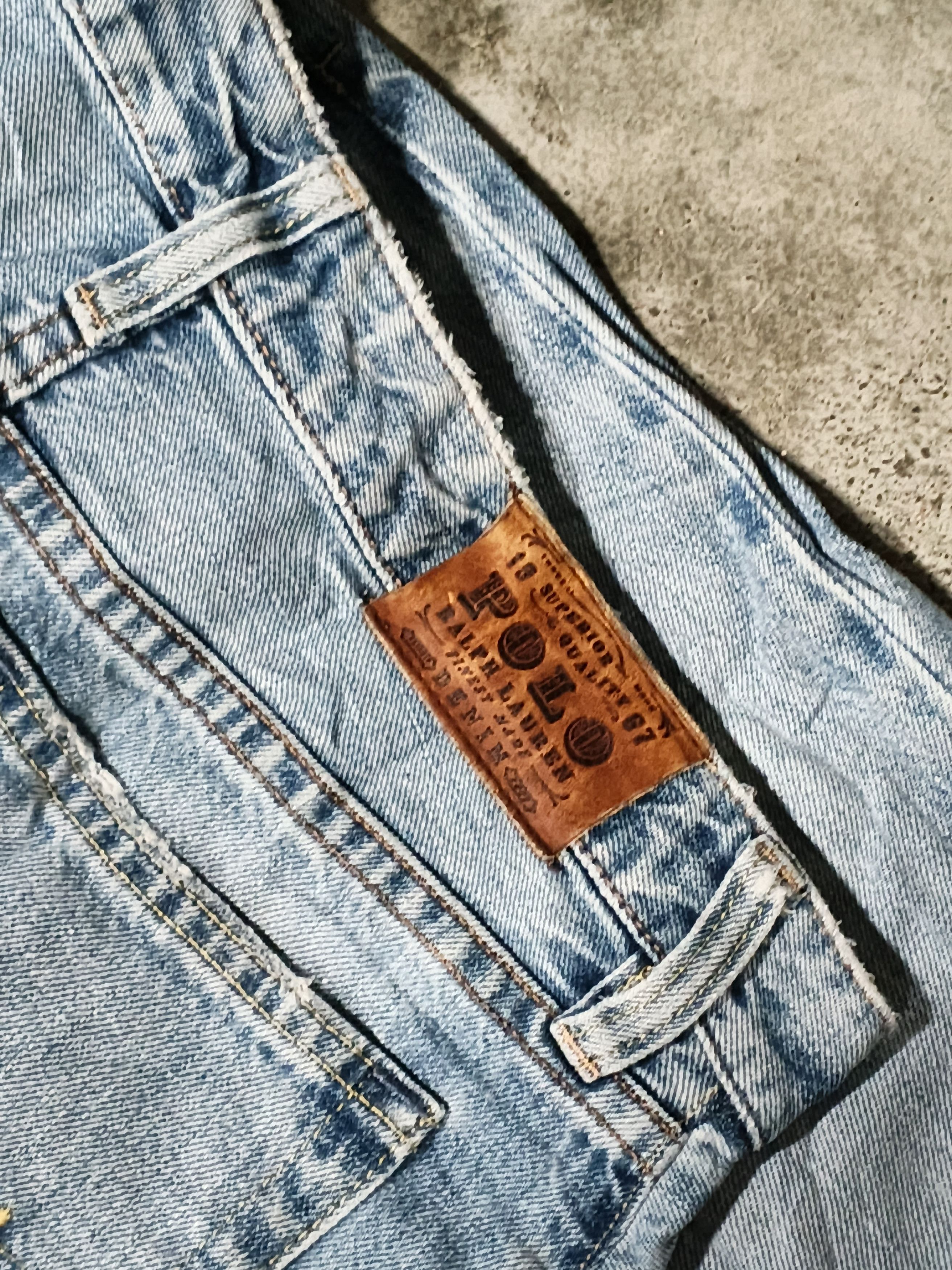 Polo Ralph Lauren Vintage 90s Polo Ralph Lauren Denim Selvedge Size 30" / US 8 / IT 44 - 5 Thumbnail