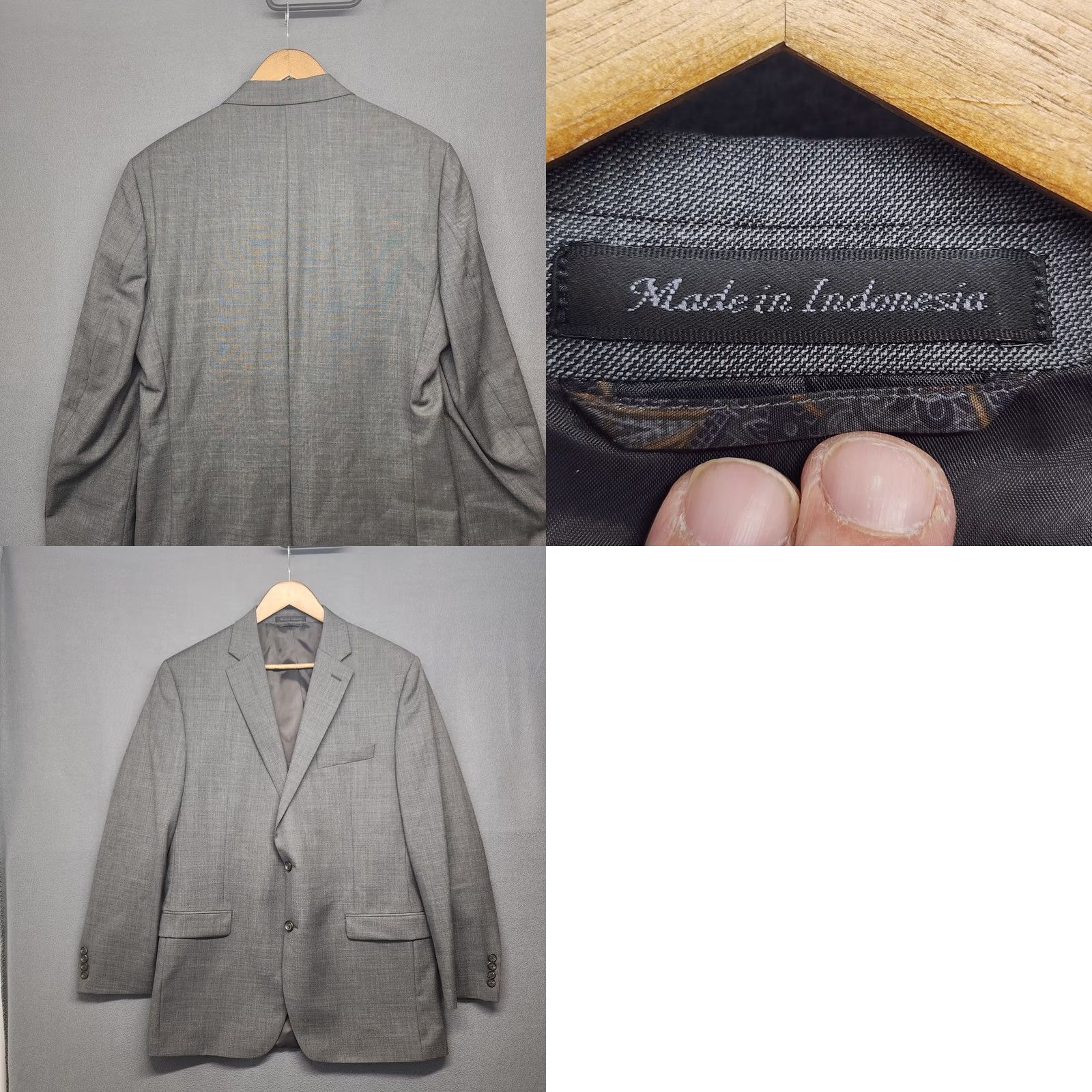 Ralph Lauren Ralph Lauren Sport Coat Jacket Blazer Mens 42 Long Grey Wool Size 42R - 9 Thumbnail
