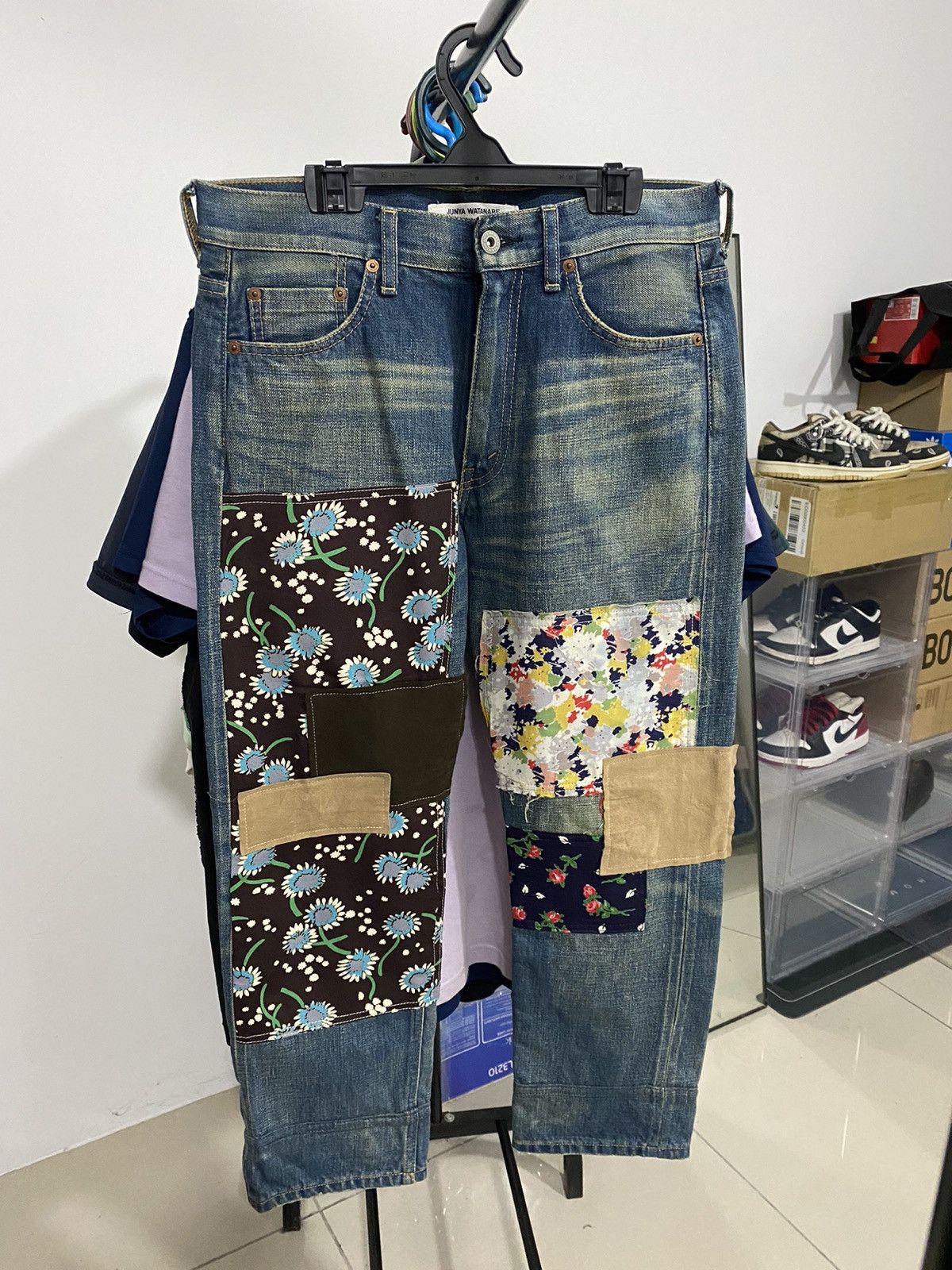 Comme des Garcons Vintage Junya watanabe Comme des garcons Patchwork pants Size US 30 / EU 46 - 1 Thumbnail