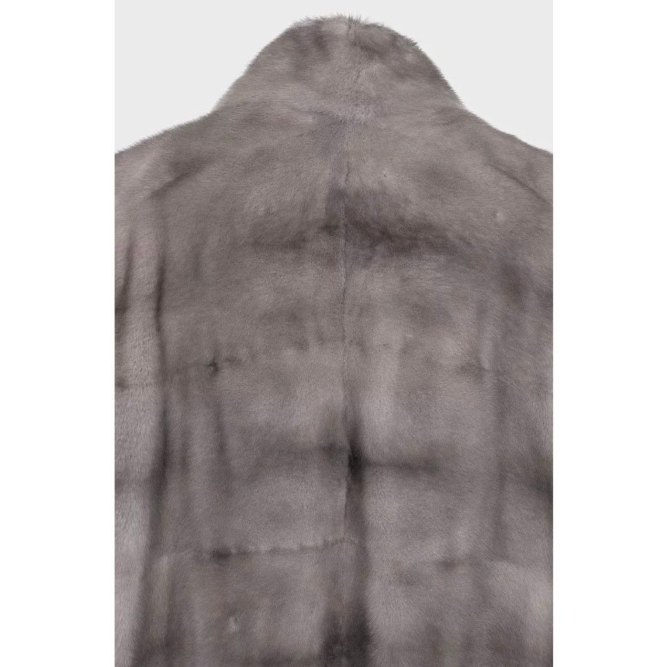 Gianfranco Ferre Gianfranco Ferre Gray Fur Coat High Collar Sz L Size L / US 10 / IT 46 - 5 Thumbnail