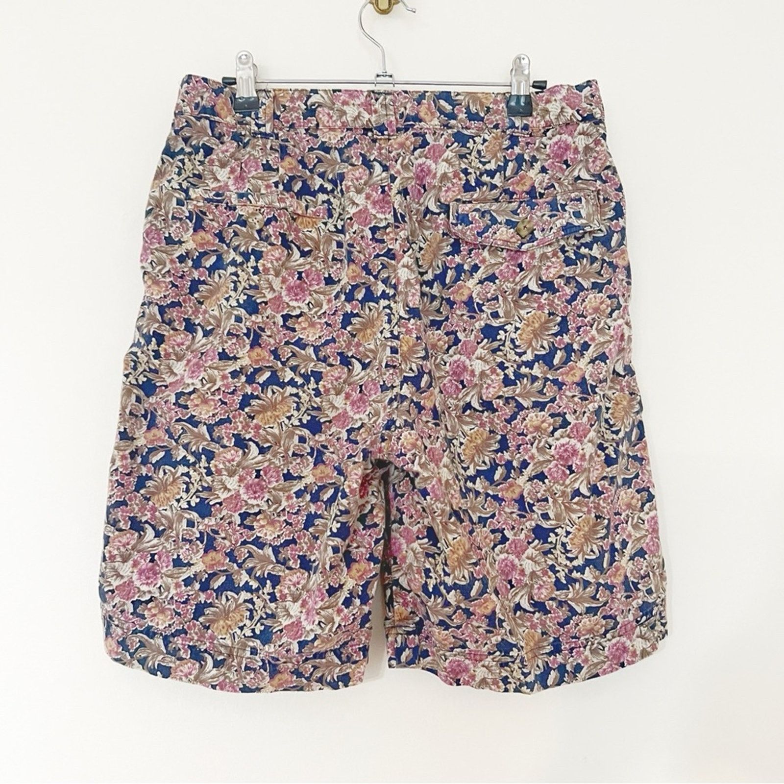Vintage Vintage 90s Floral Patterned Golf Shorts Size US 32 / EU 48 - 2 Thumbnail