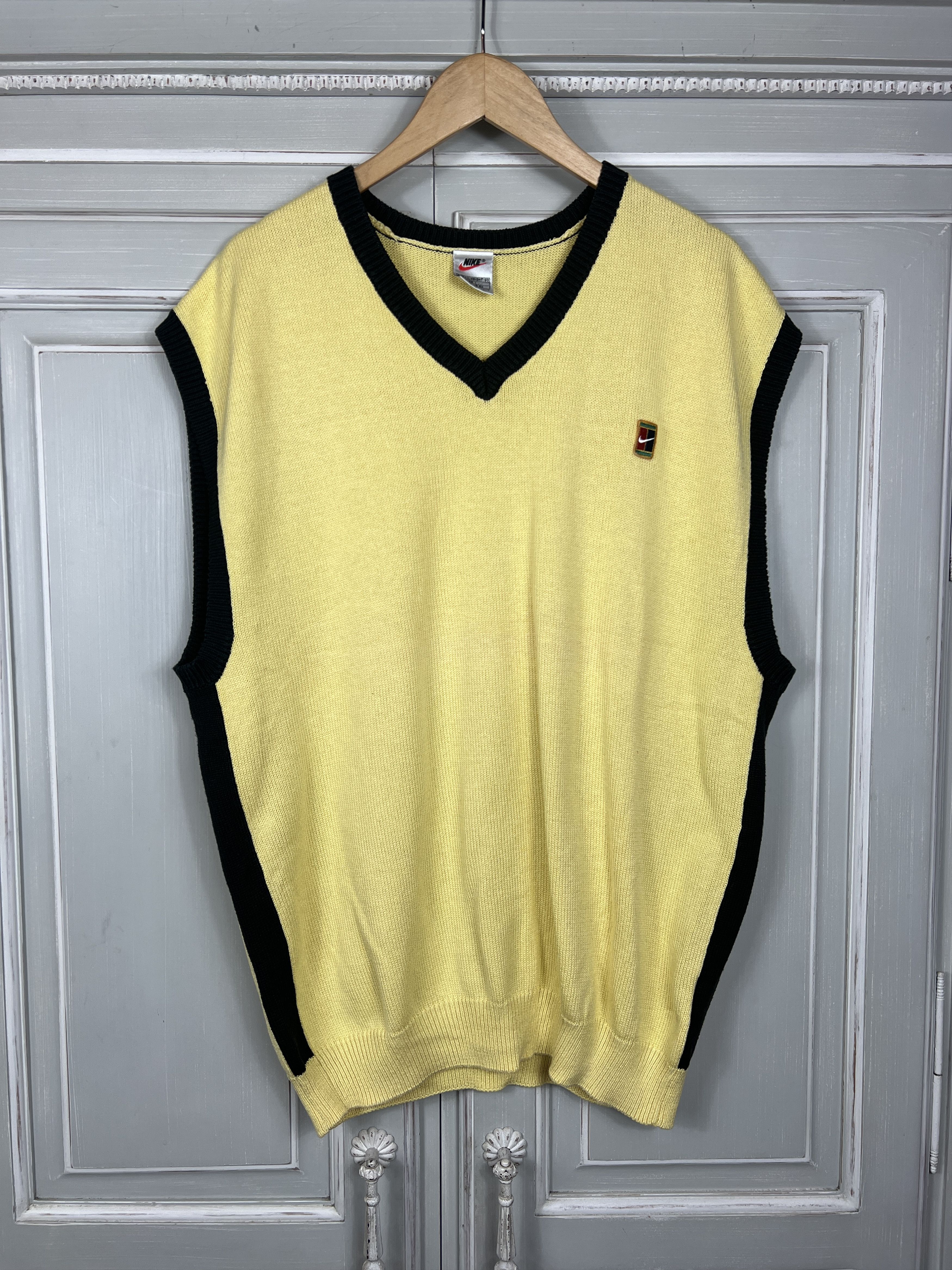 Nike × Vintage vintage nike court knit cottone vest sweater jumper 00s y2k Size US XXL / EU 58 / 5 - 1 Thumbnail