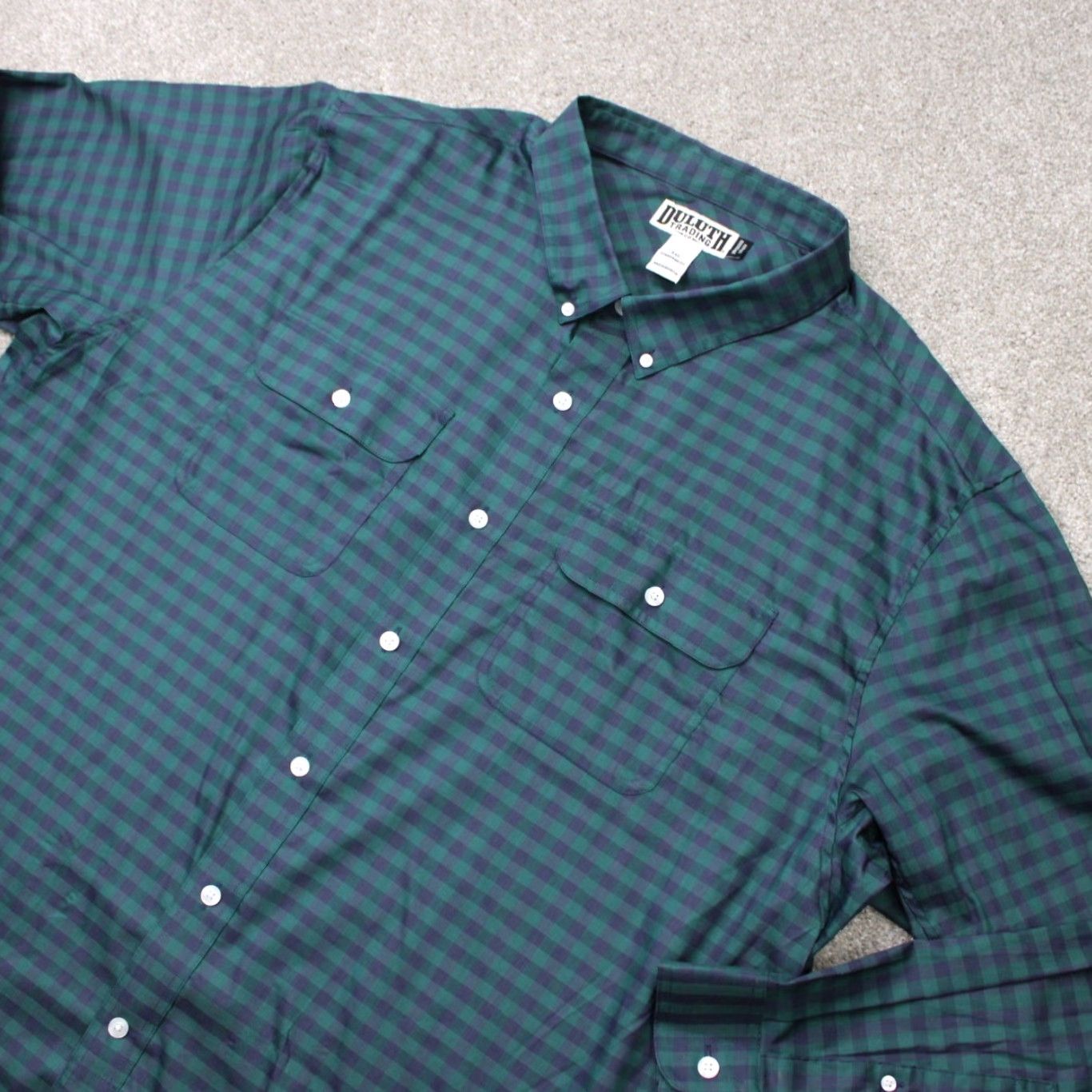 Vintage Duluth Shirt Men 3XL XXXL Green/Blue Plaid Untucked Soft Skills Standard Fit L/S Button-Up Casual Classic Mens Size US XXL / EU 58 / 5 - 3 Thumbnail
