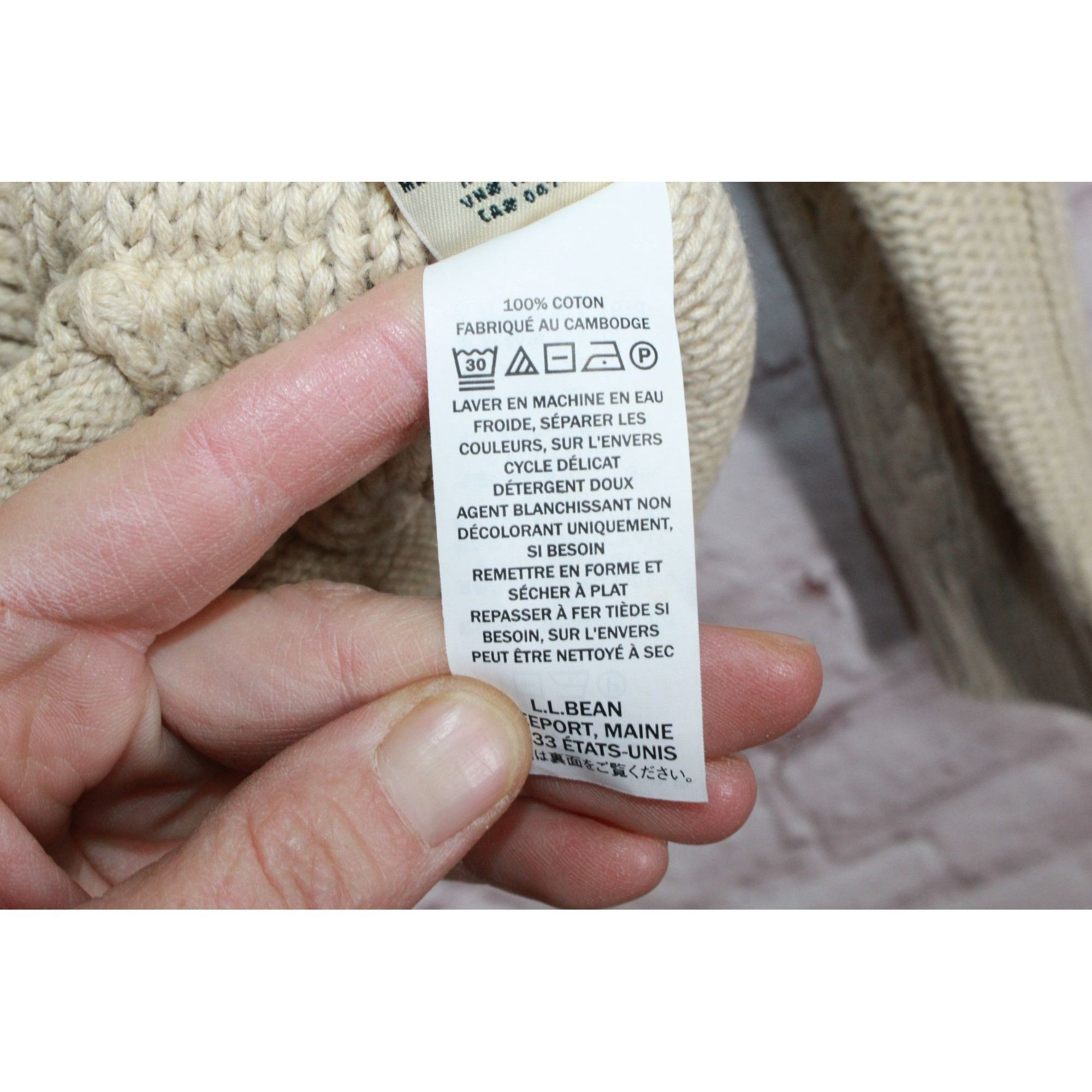 L.L. Bean LL Bean Women's Double L Mixed Cable Sweater Funnelneck Size S / US 4 / IT 40 - 10 Thumbnail