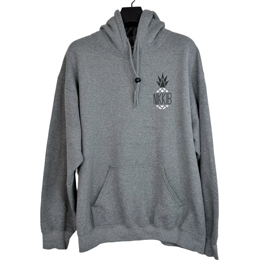 Gildan × Other NWOT NIKKIB Merch Women Grey Pineapple Graphic Logo Hoodie L Size L / US 10 / IT 46 - 3 Thumbnail