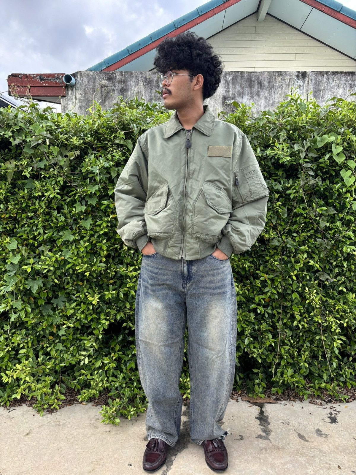 Alpha Industries FADED Alpha Ma-1 Flight Bomber Jacket (Kanye Style) Size US L / EU 52-54 / 3 - 4 Thumbnail