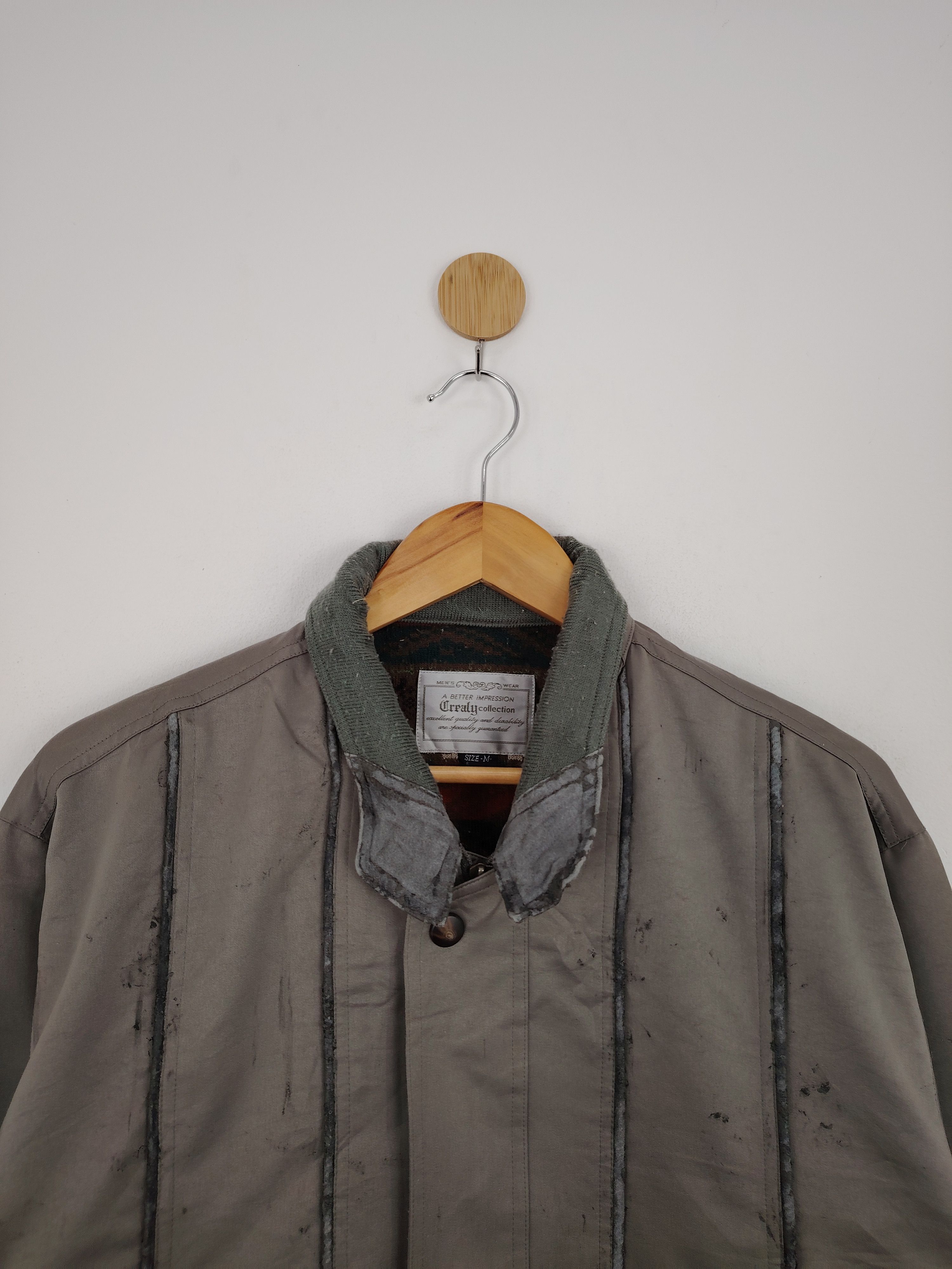 Japanese Brand × Vintage vintage Japanese Brand Zipper Up Bomber Style Jacket Size US L / EU 52-54 / 3 - 2 Thumbnail