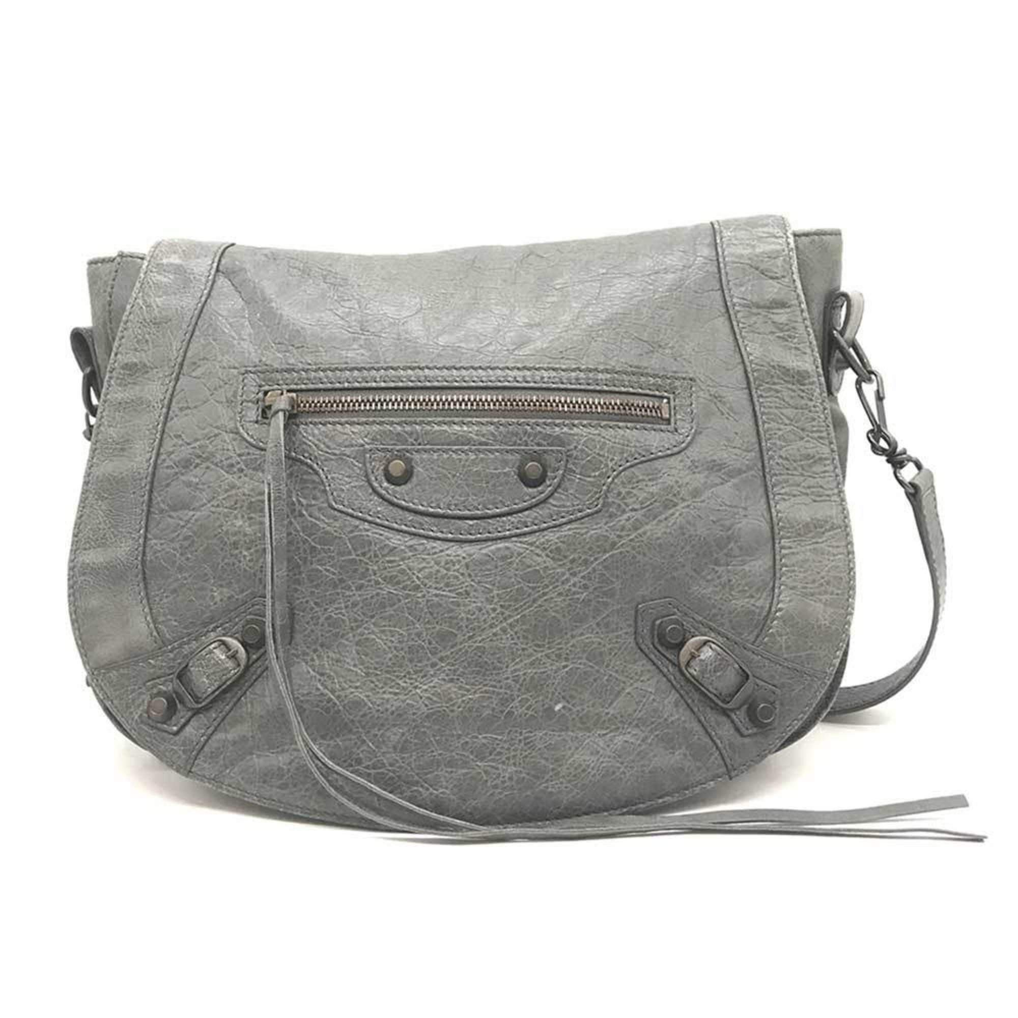 image of Balenciaga Classic Neofolk Shoulder Bag Leather 285346 Flap Balenciaga, Women's