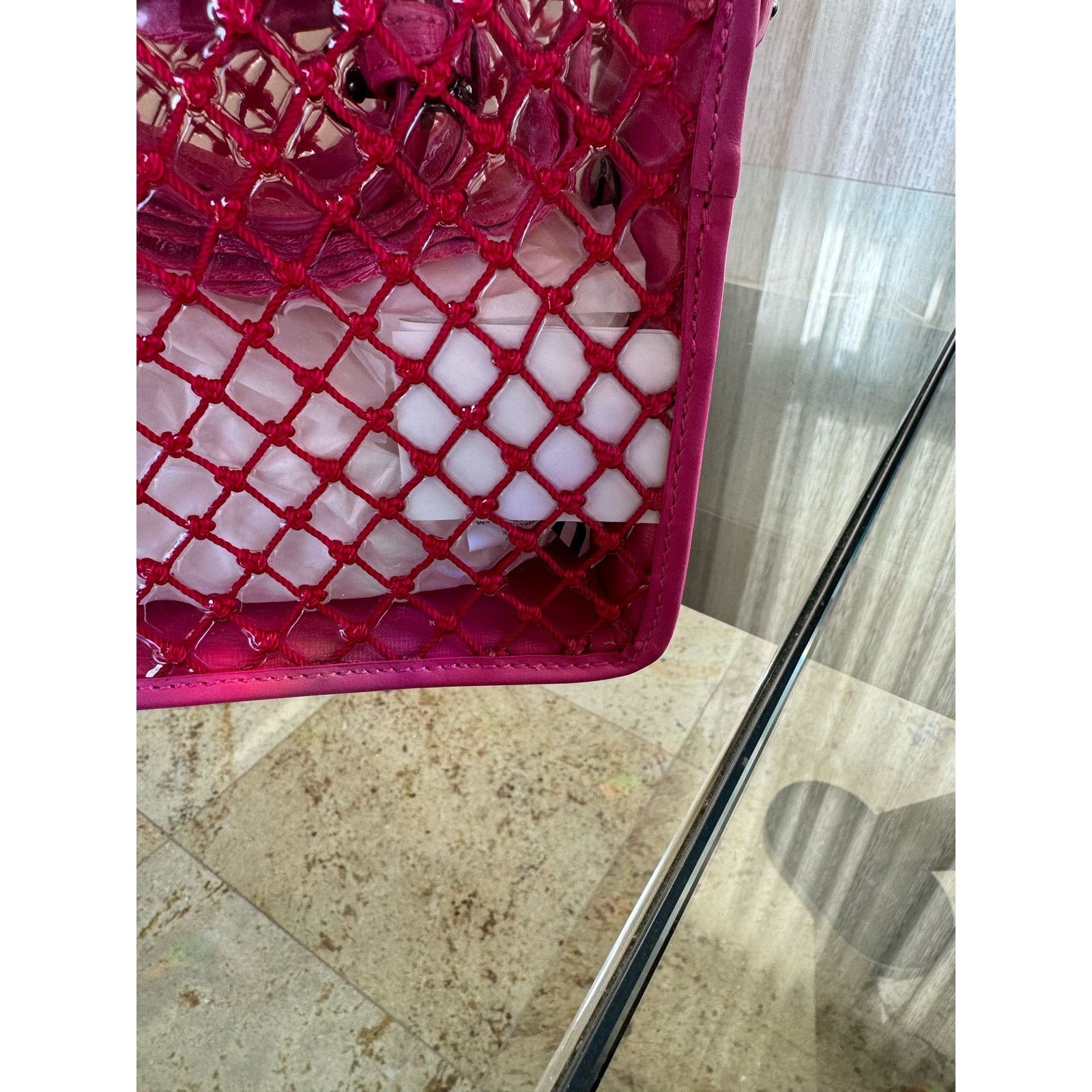 Off-White o1rshd1 Size: OS / Net Binder Clip Bag in Pink Size ONE SIZE - 11 Thumbnail