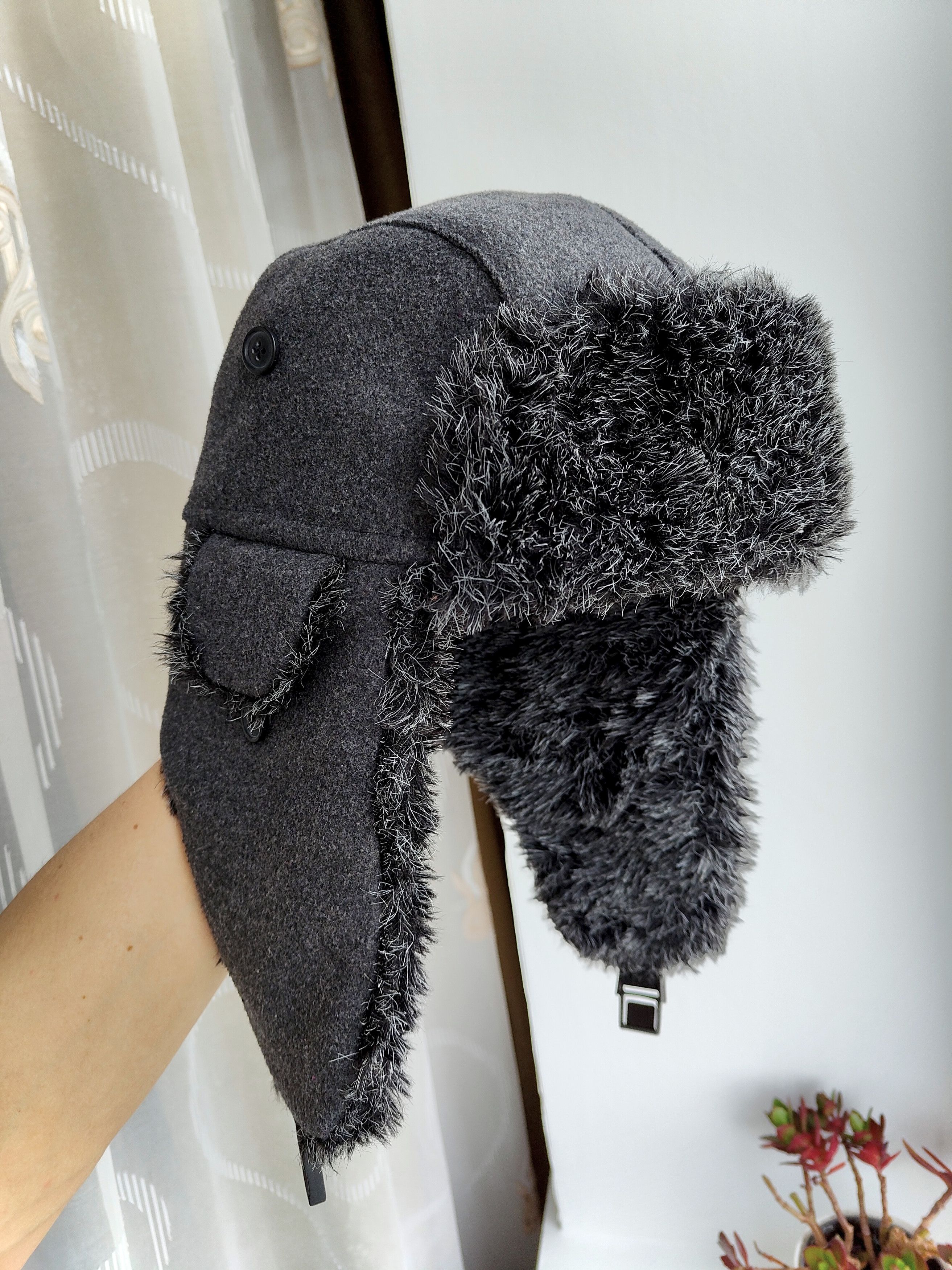 Hat Club Winter Hat Trapper Hat With Earflaps Size ONE SIZE - 3 Thumbnail