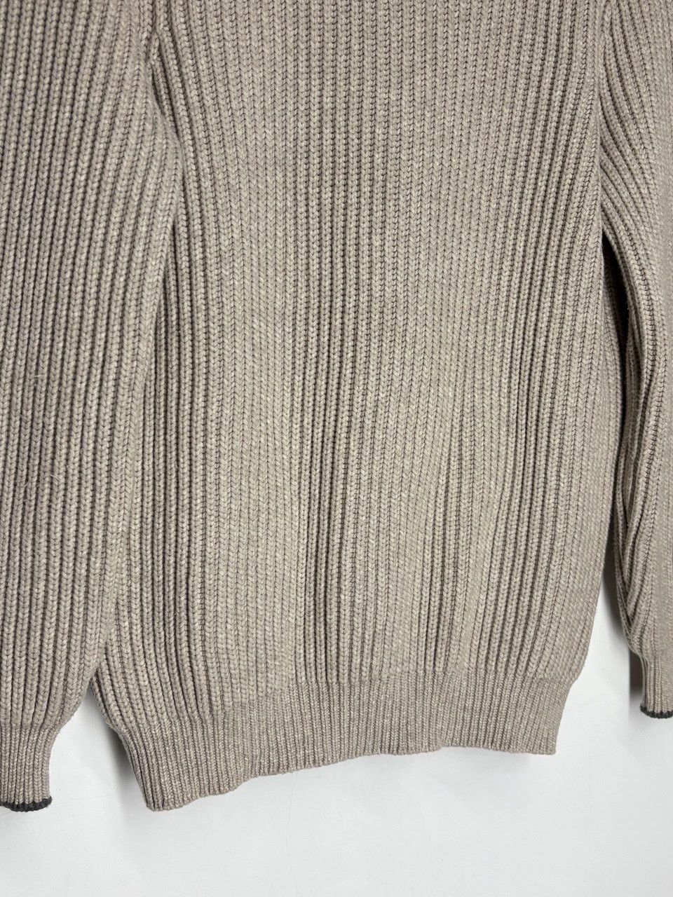 Brunello Cucinelli Brunello Cucinelli Shawl Collar Cardigan Cotton Knit Sweater Size US L / EU 52-54 / 3 - 6 Thumbnail