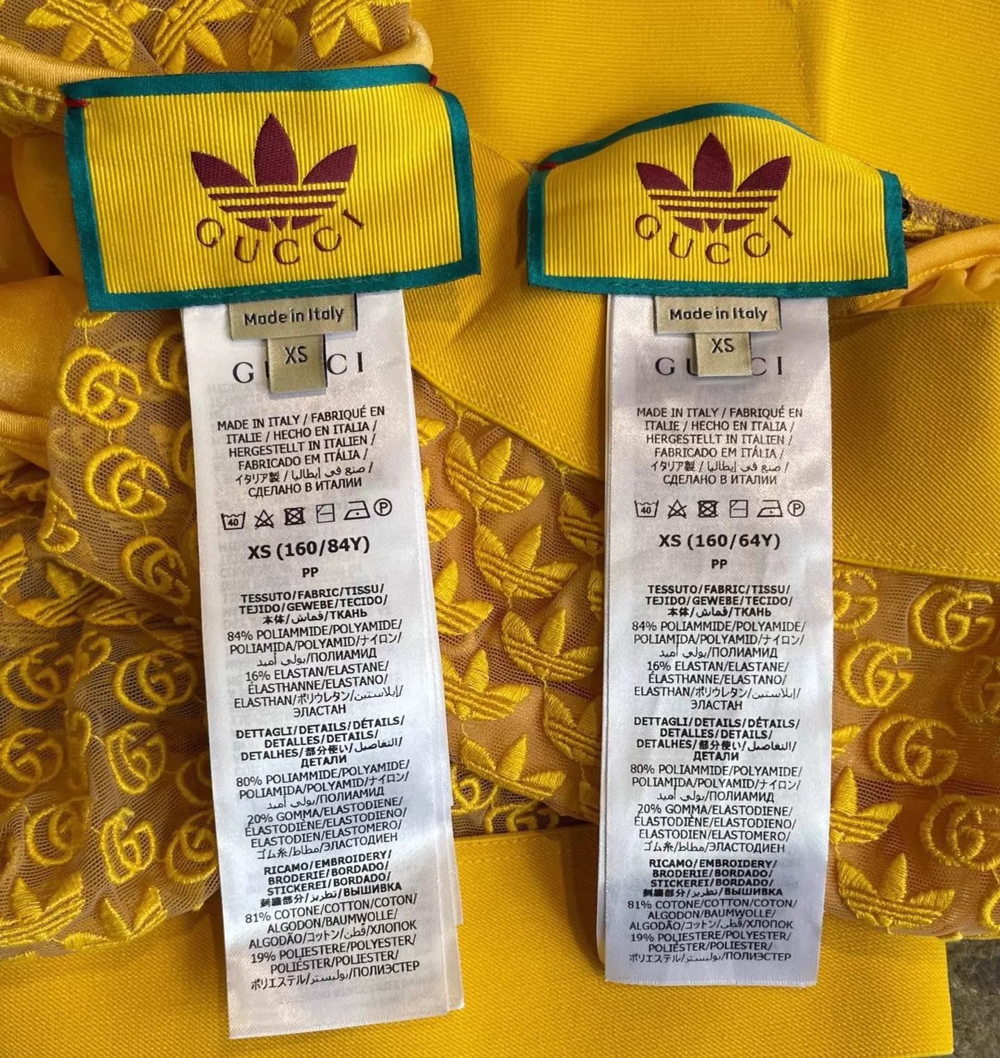 Gucci GUCCI x adidas Yellow Vest & Skirt Set Women XS Size 25" / US 0 / IT 36 - 5 Thumbnail