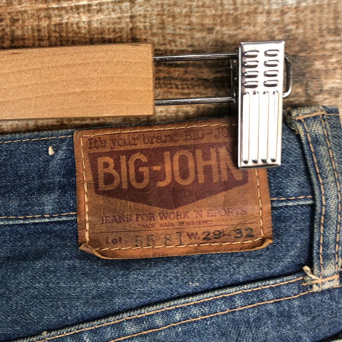 Big John DL Big John vintage Blue Denim Pants #C621 Size US 28 / EU 44 - 18 Thumbnail