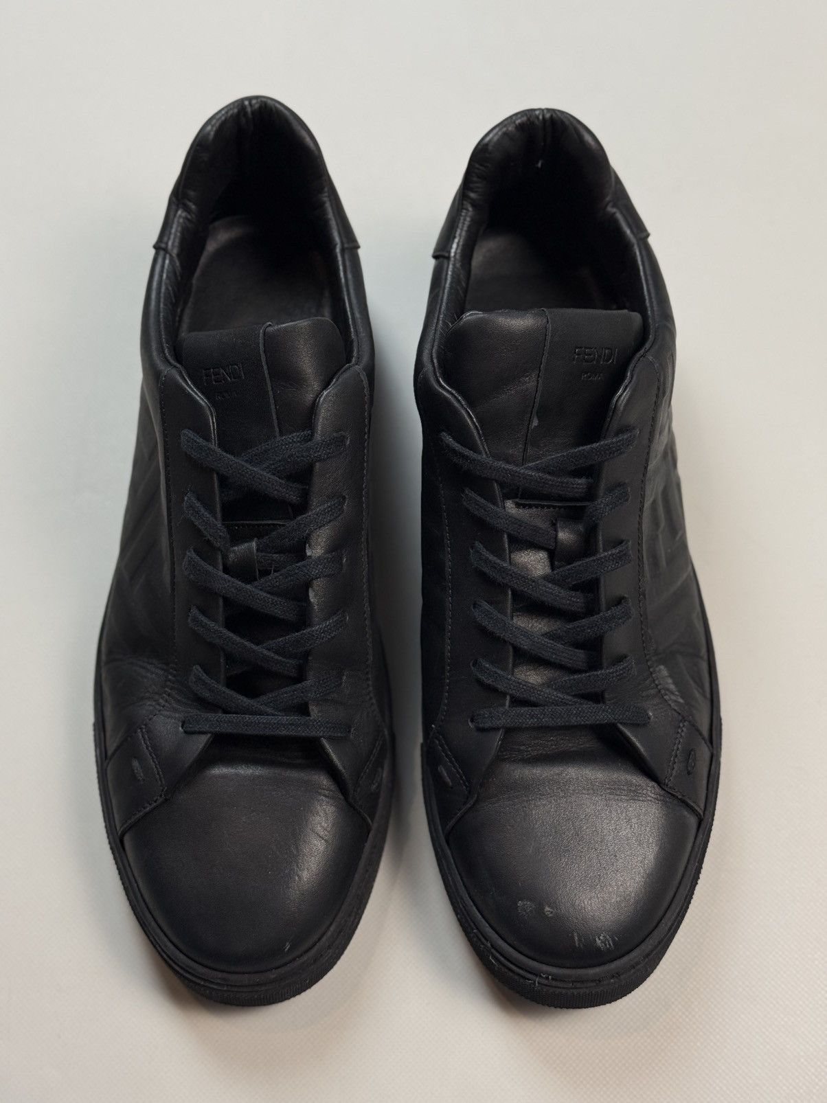 Fendi Fendi Leather Monogram FF Low Top Lace Up Sneakers Shoes Size US 14 / EU 47 - 21 Thumbnail