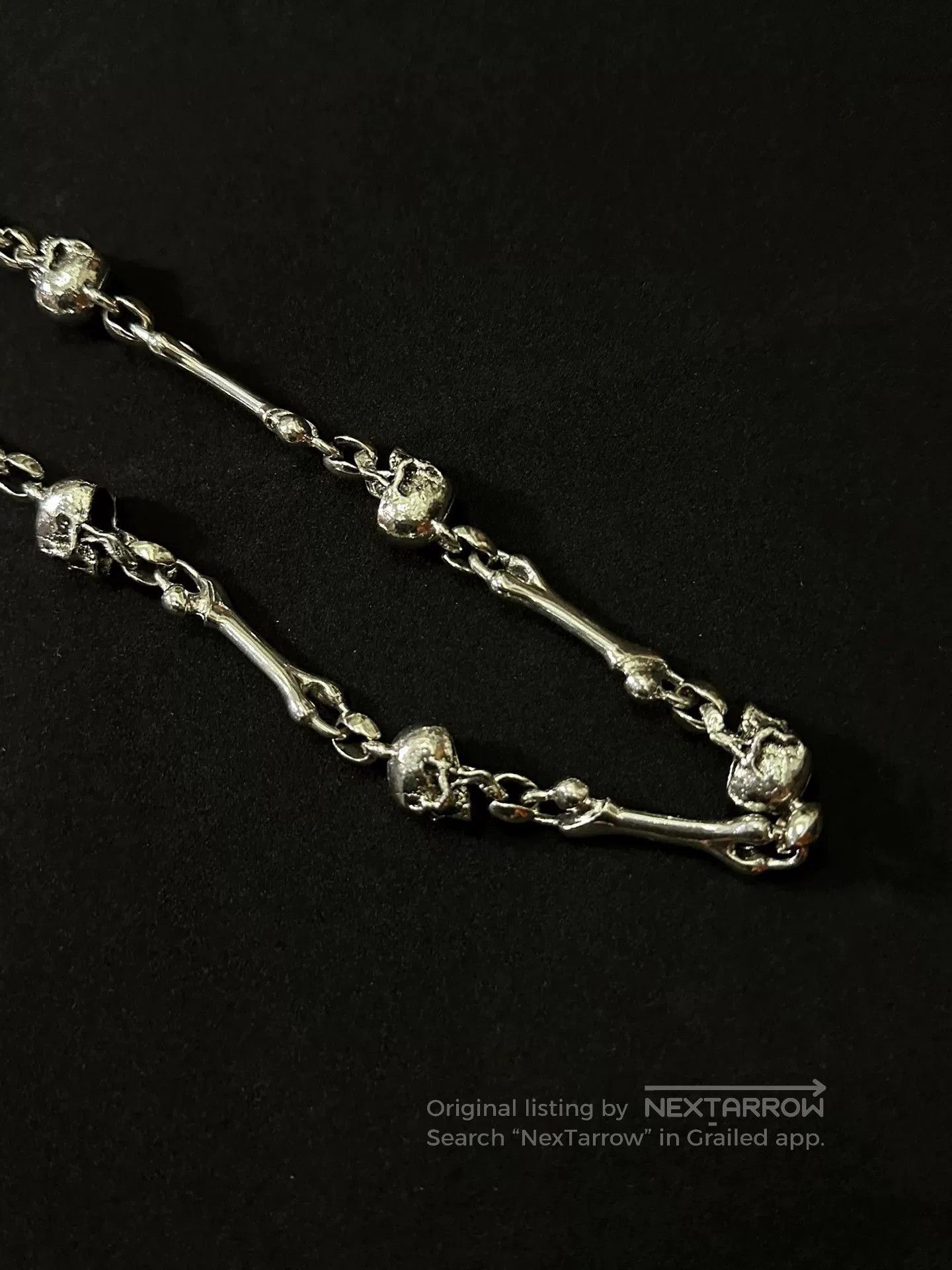 Vintage vintage 90s skull chain wallet chain. Size ONE SIZE - 7 Thumbnail