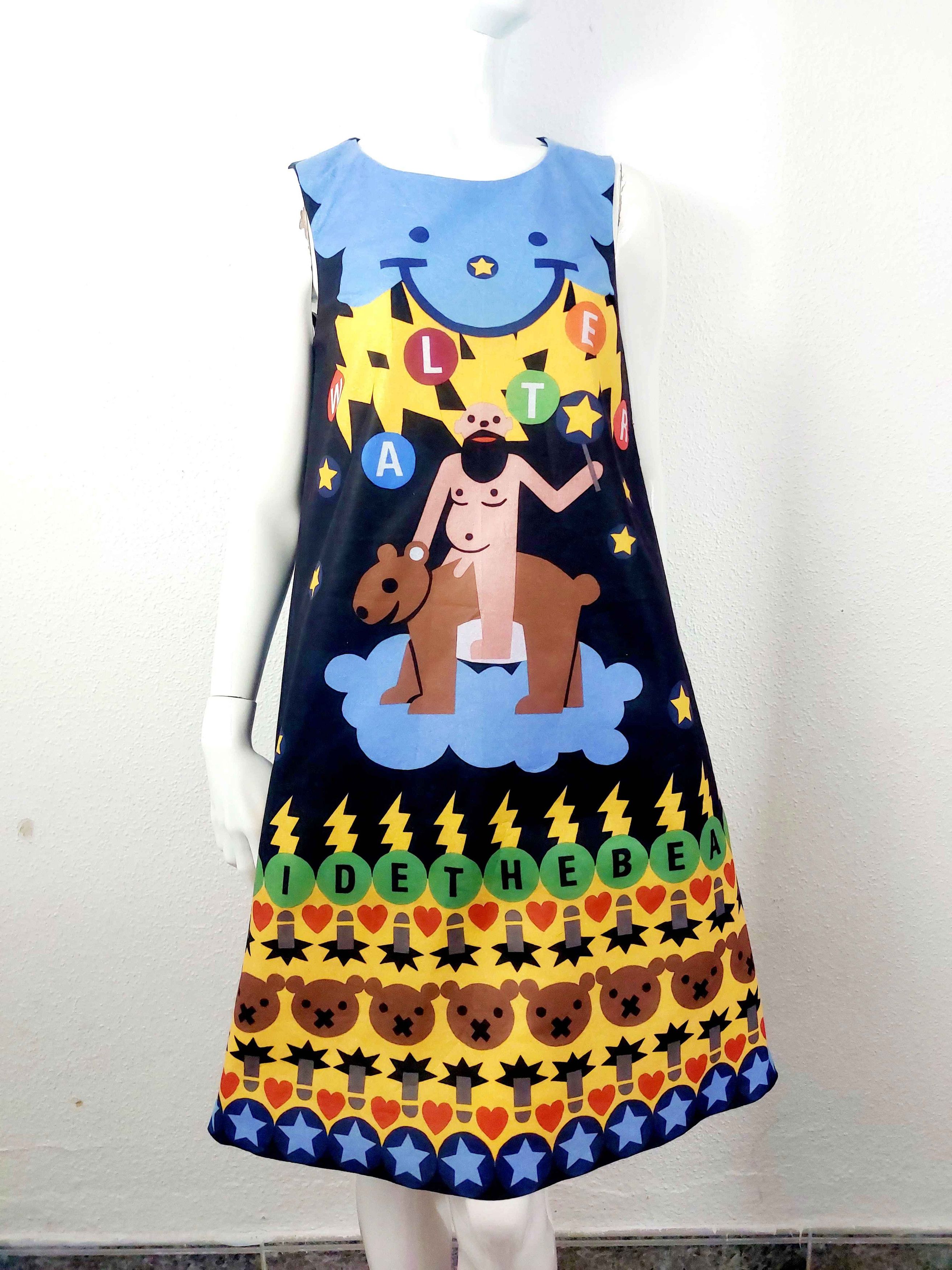 Walter Van Beirendonck Walter Van Beirendonck W&LT Momu Bear Paper Dress Size M / US 6-8 / IT 42-44 - 13 Thumbnail