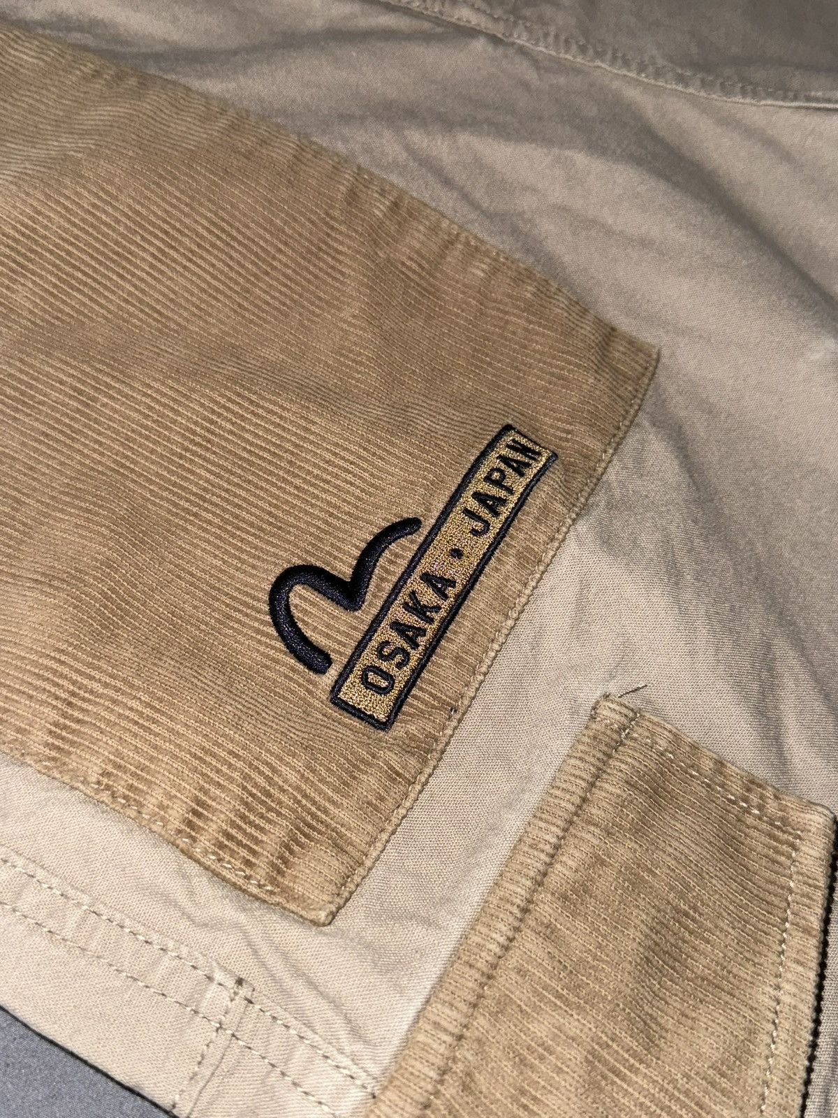 Evisu Evisu Cargo Half Corduroy Pants Size US 34 / EU 50 - 4 Thumbnail