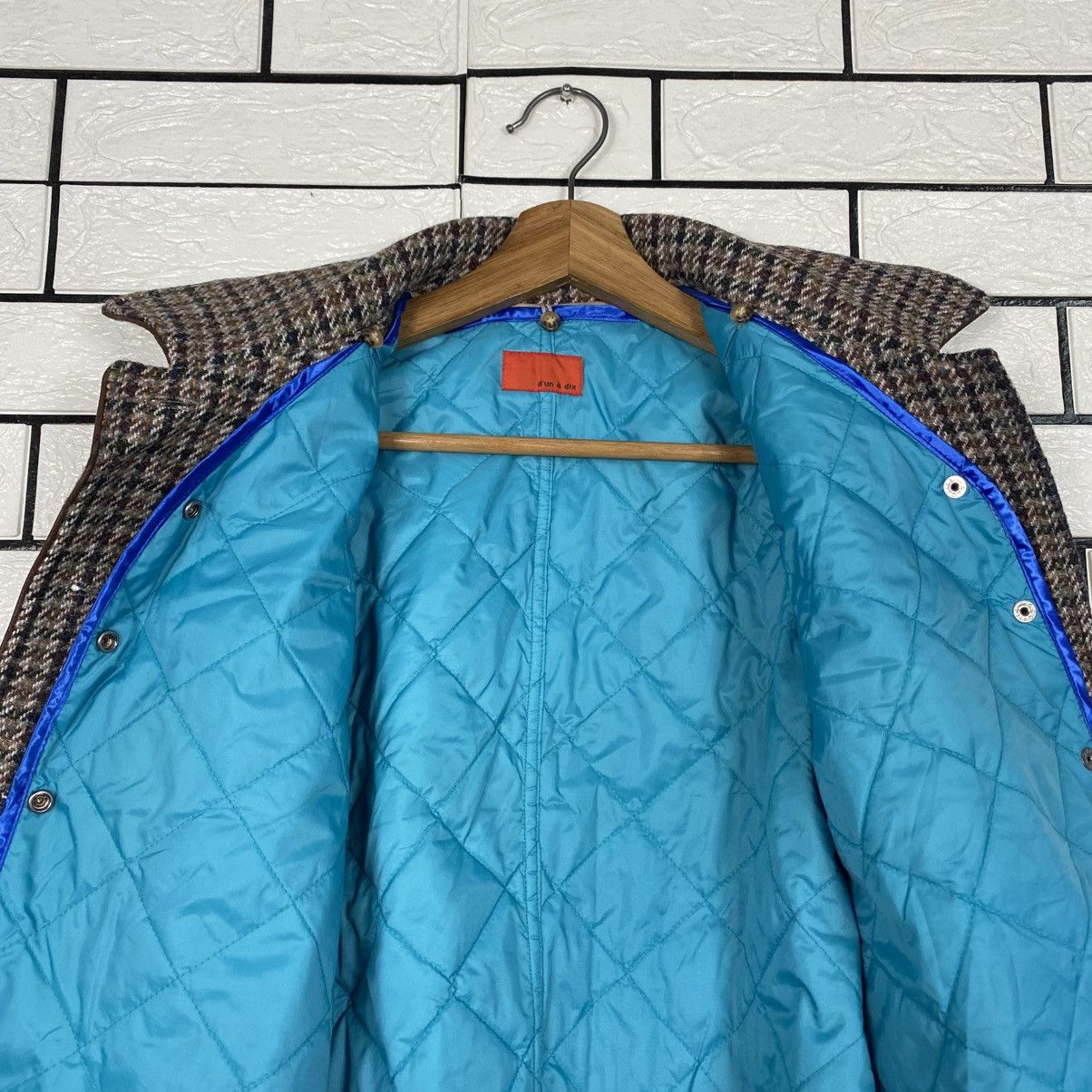 Harris Tweed 📌Vintage Wool Bomber Jacket Harris Tweed Tartan Design Size US M / EU 48-50 / 2 - 16 Thumbnail