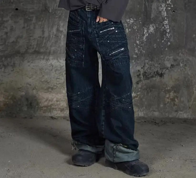 Designer × Japanese Brand Vintage Hip Hop Street Style Loose Casual Pants Size US 31 - 1 Thumbnail