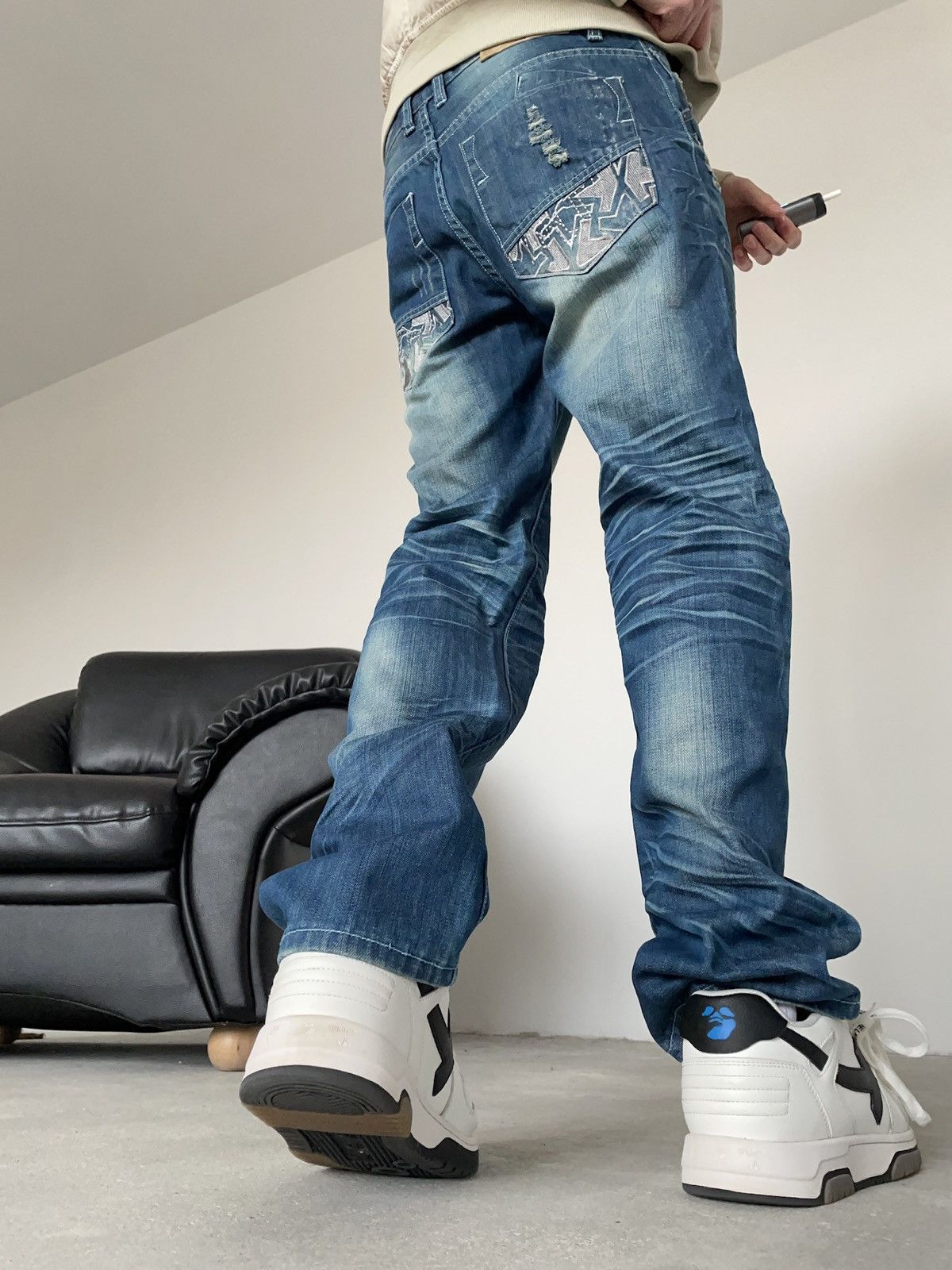 Diesel × Vintage Vintage Diesel distressed jeans buggy Size US 33 - 10 Thumbnail