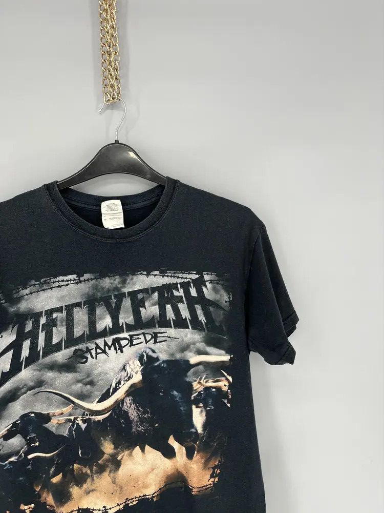 Band Tees Vintage y2k HELLYEAH stamdede tour 2010 Band Rock Tee Size US M / EU 48-50 / 2 - 6 Thumbnail