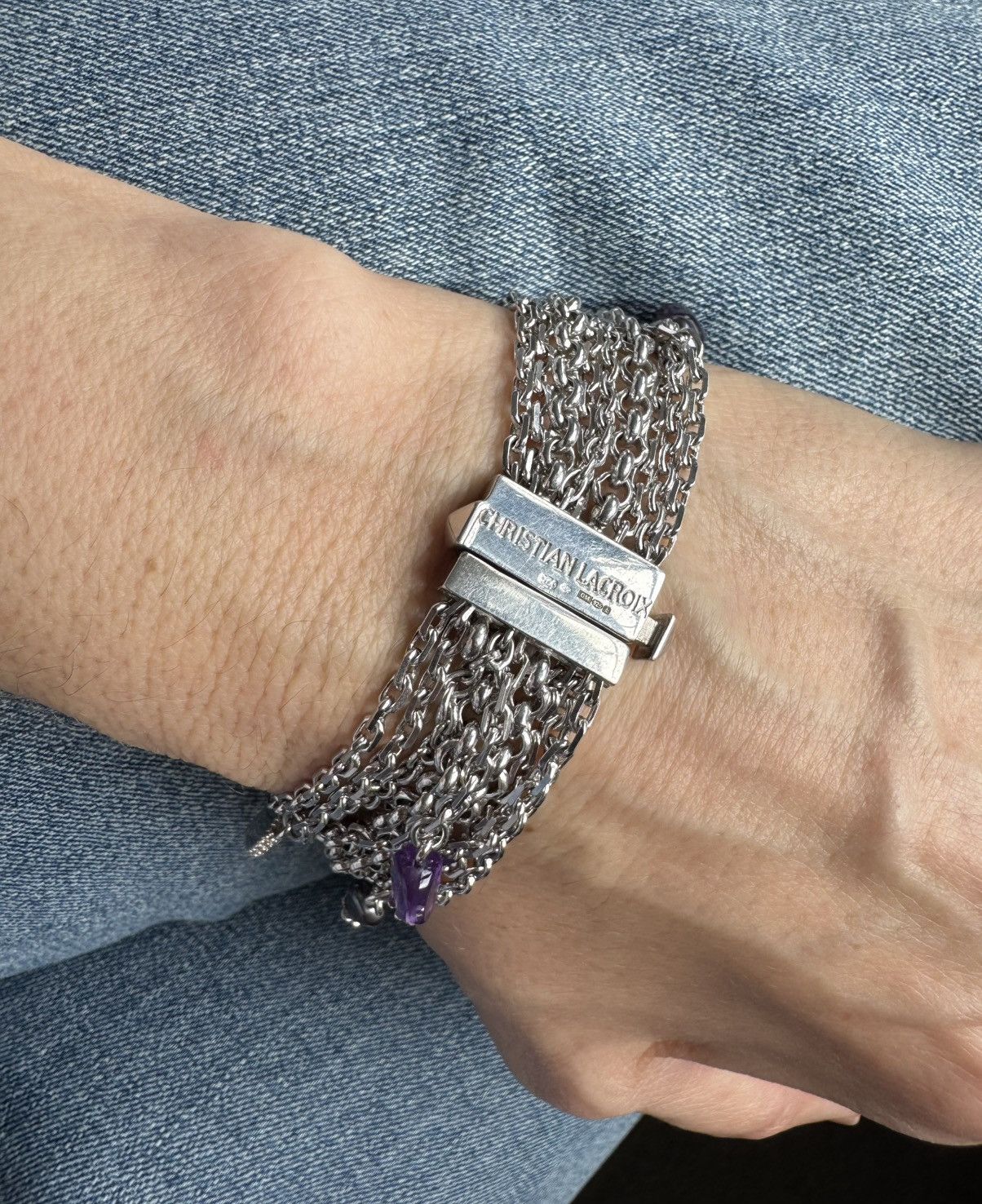 Christian Lacroix Christian Lacroix Sterling Silver Multi Strand Bracelet Size ONE SIZE - 1 Thumbnail