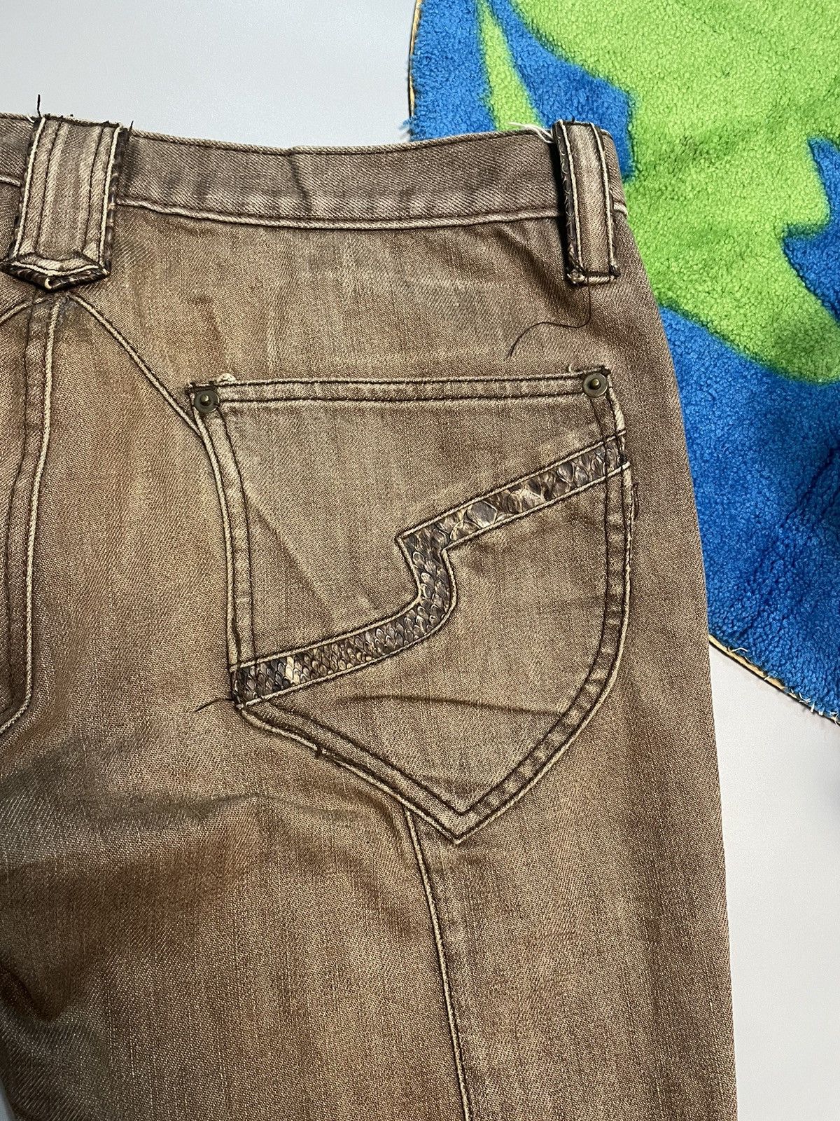 If Six Was Nine Snake Skin Semantic Design Denim Size US 32 / EU 48 - 14 Thumbnail