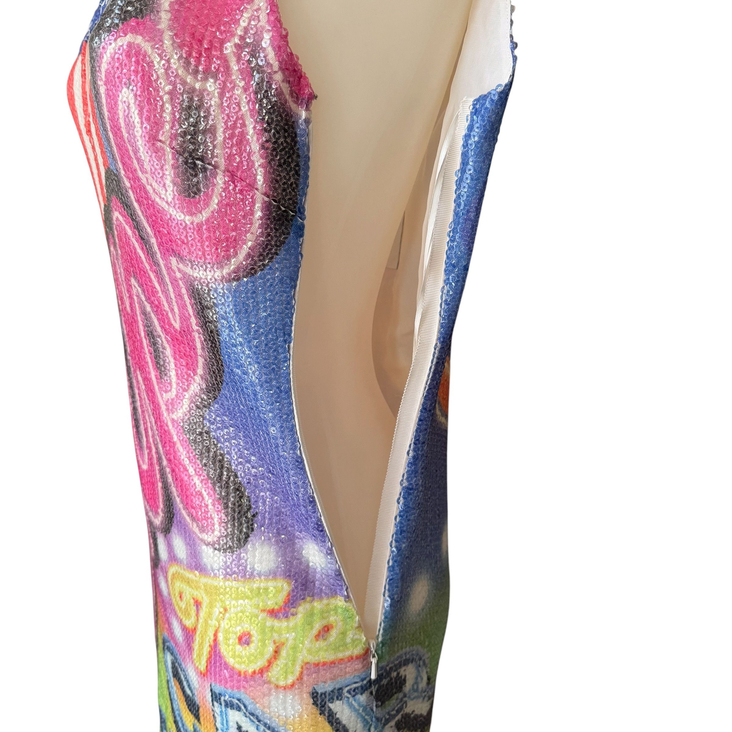 Moschino Moschino S/S 2016 Sequin Tulle Dress Size M / US 6-8 / IT 42-44 - 4 Thumbnail