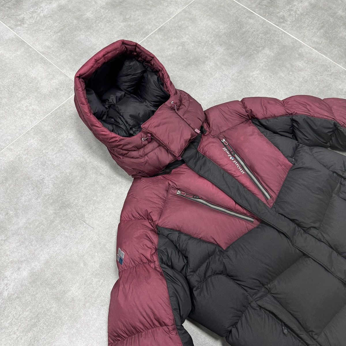 Montbell Montbell Multi Pocket Puffer Down Jacket Men Dark Red Size L Size US L / EU 52-54 / 3 - 6 Thumbnail