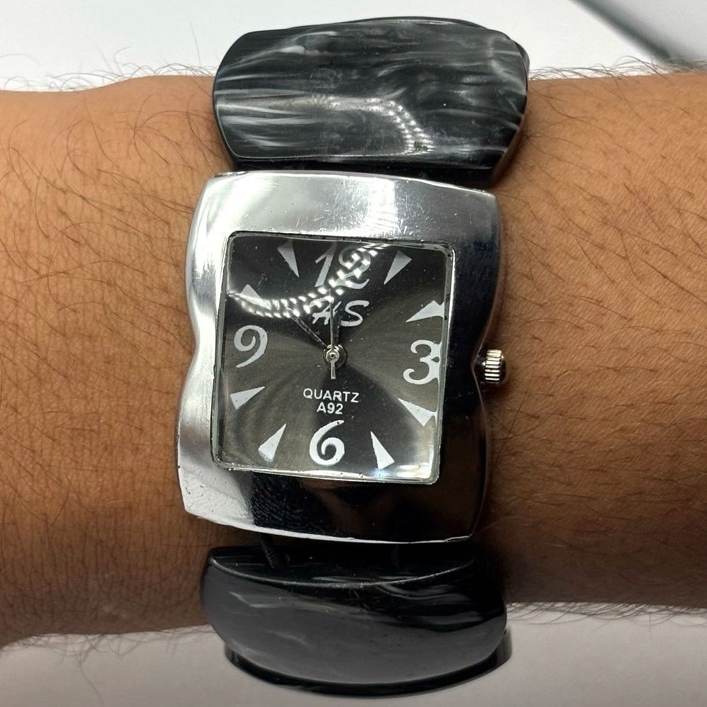 Other Silver & Black HS Watch Size ONE SIZE - 2 Thumbnail
