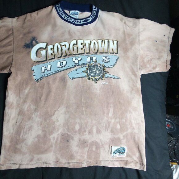 Other Vintage 90s Georgetown Hoyas Reverse Dye T-Shirt Size US L / EU 52-54 / 3 - 3 Thumbnail