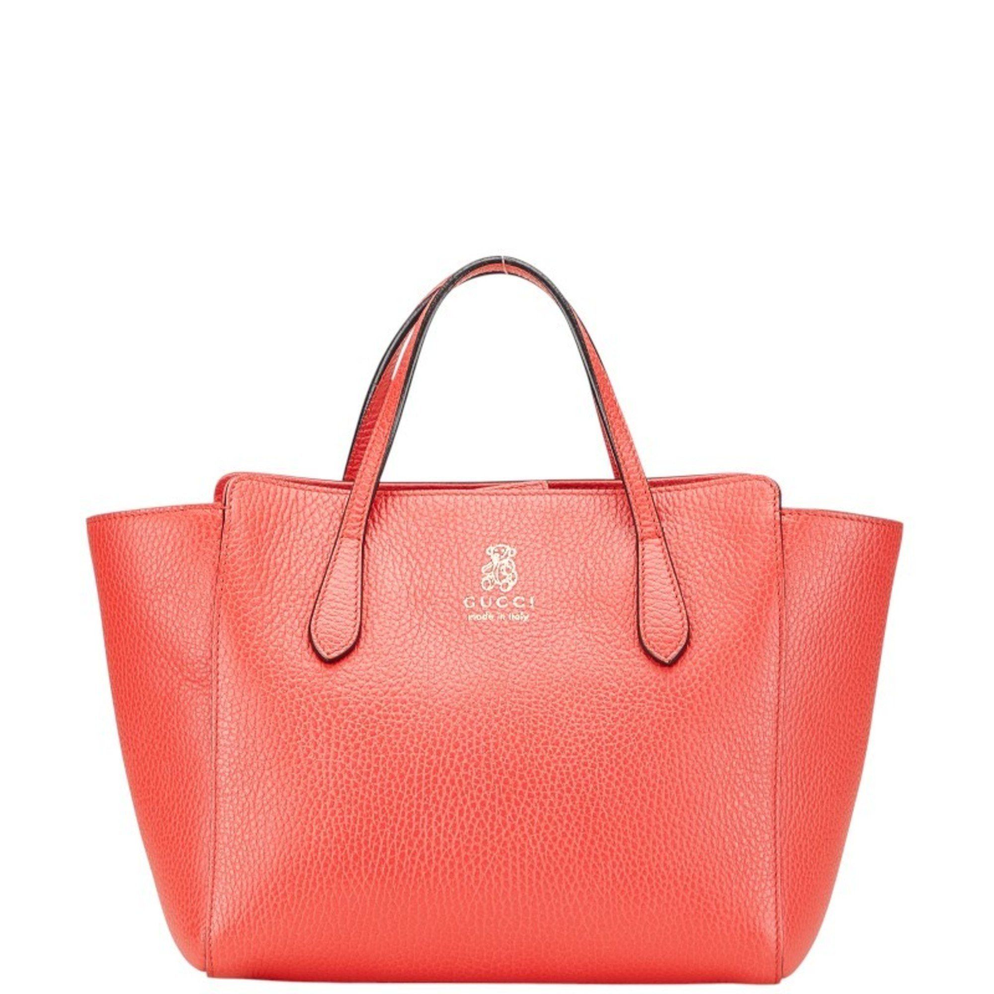 Gucci Gucci Children's Swing Mini Tote Handbag 355640 Red and Pink