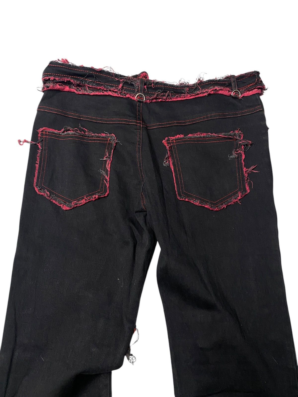 Hysteric Glamour 2000's Gothic Lolita Punk Bondage Laced Up Pants Size US 26 / EU 42 - 9 Thumbnail