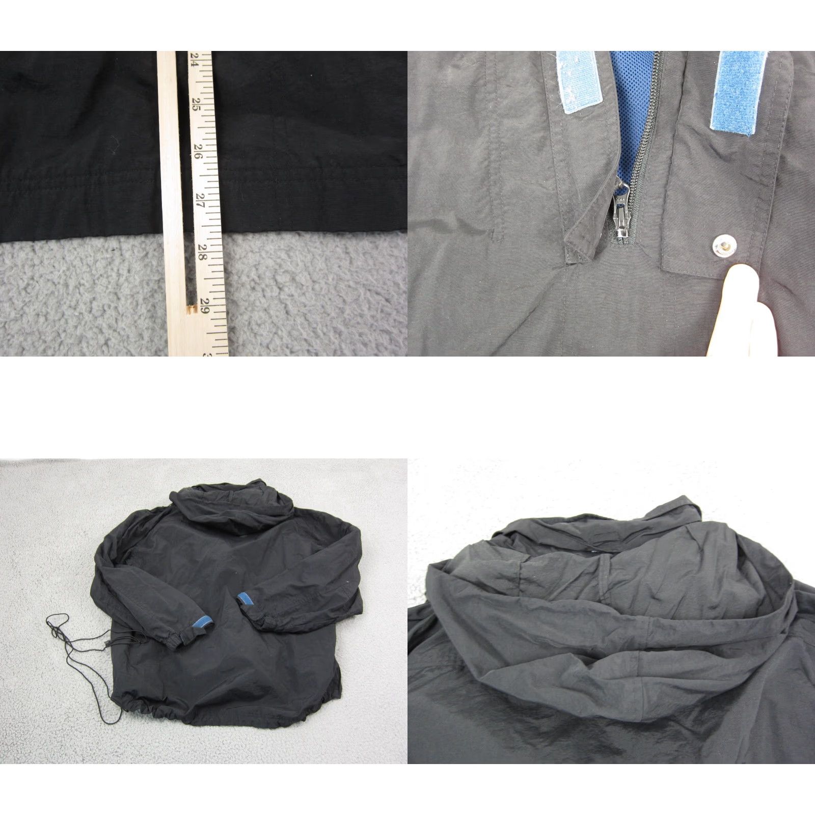 Ralph Lauren VINTAGE Ralph Lauren Jacket Adult Large Black Blue Chaps 1/4 Zip Mens Bomber 90s Size US L / EU 52-54 / 3 - 9 Thumbnail