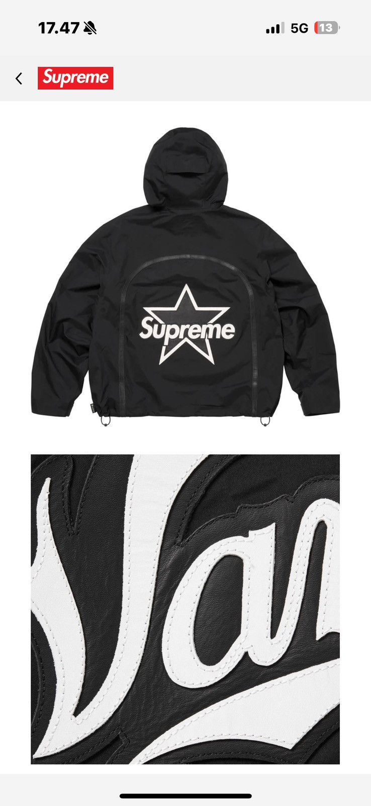 Supreme®/Vanson Leathers®/GORE-TEX Shell Jacket