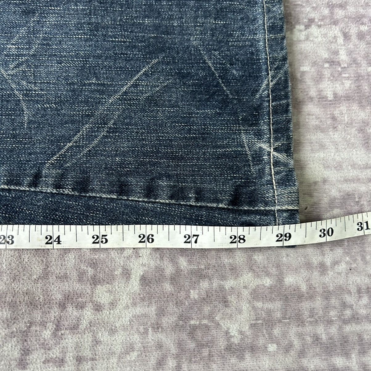 If Six Was Nine 503 Super Flared Mudwash Jeans Size 31" - 15 Thumbnail