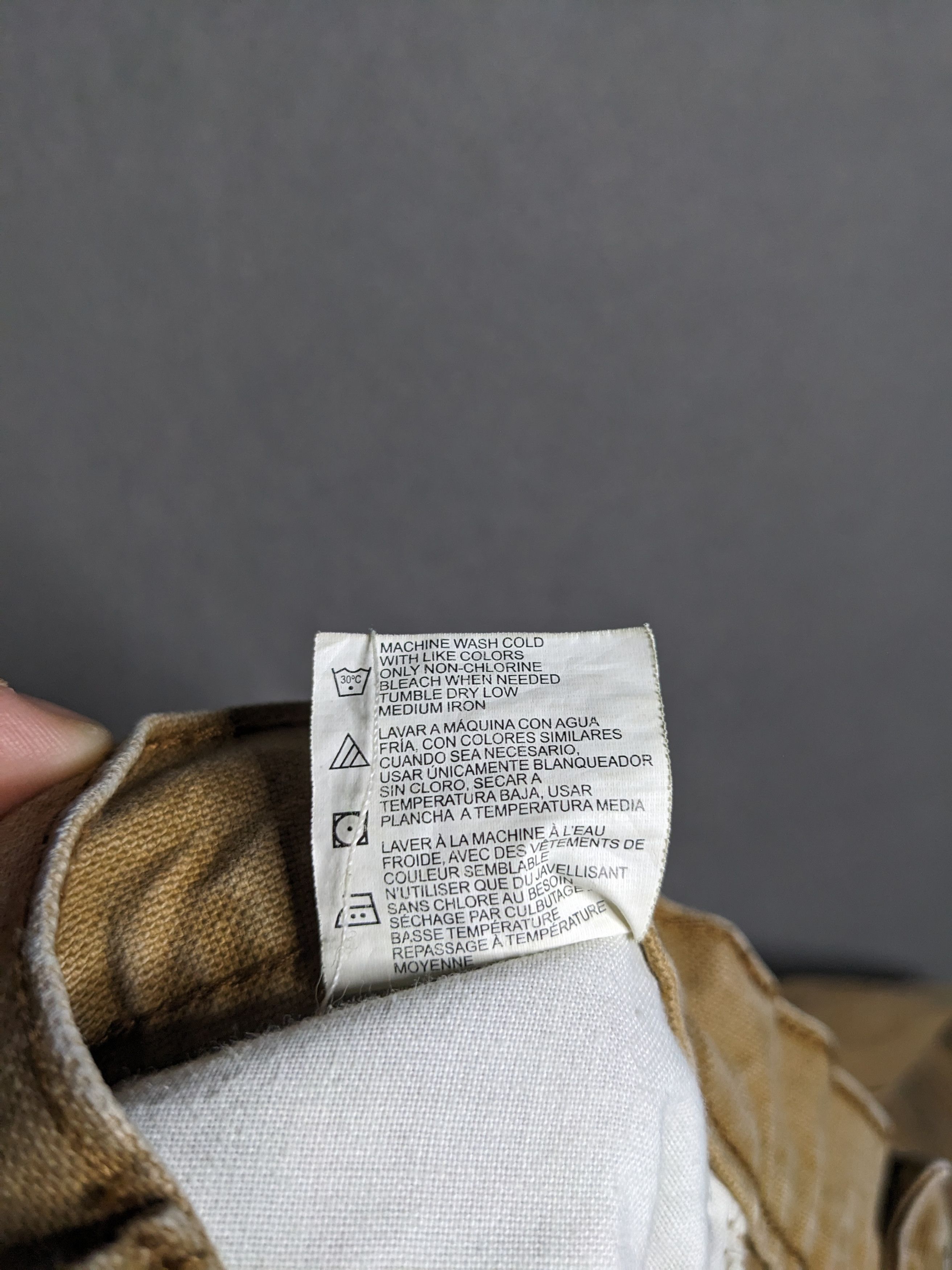 Dickies Dickies Carpenter Pants 38x30 Canvas Beige Distressed Faded Size US 38 / EU 54 - 11 Thumbnail