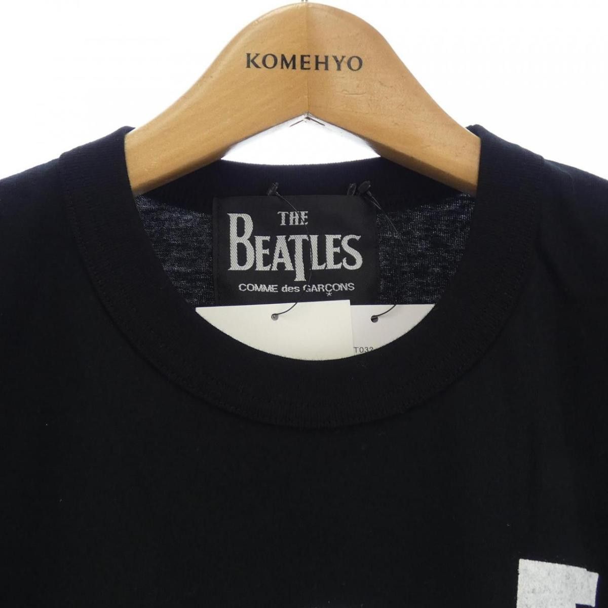 Comme des Garcons Short Sleeve Logo Printed Cotton Tshirt Black Size US L / EU 52-54 / 3 - 5 Thumbnail