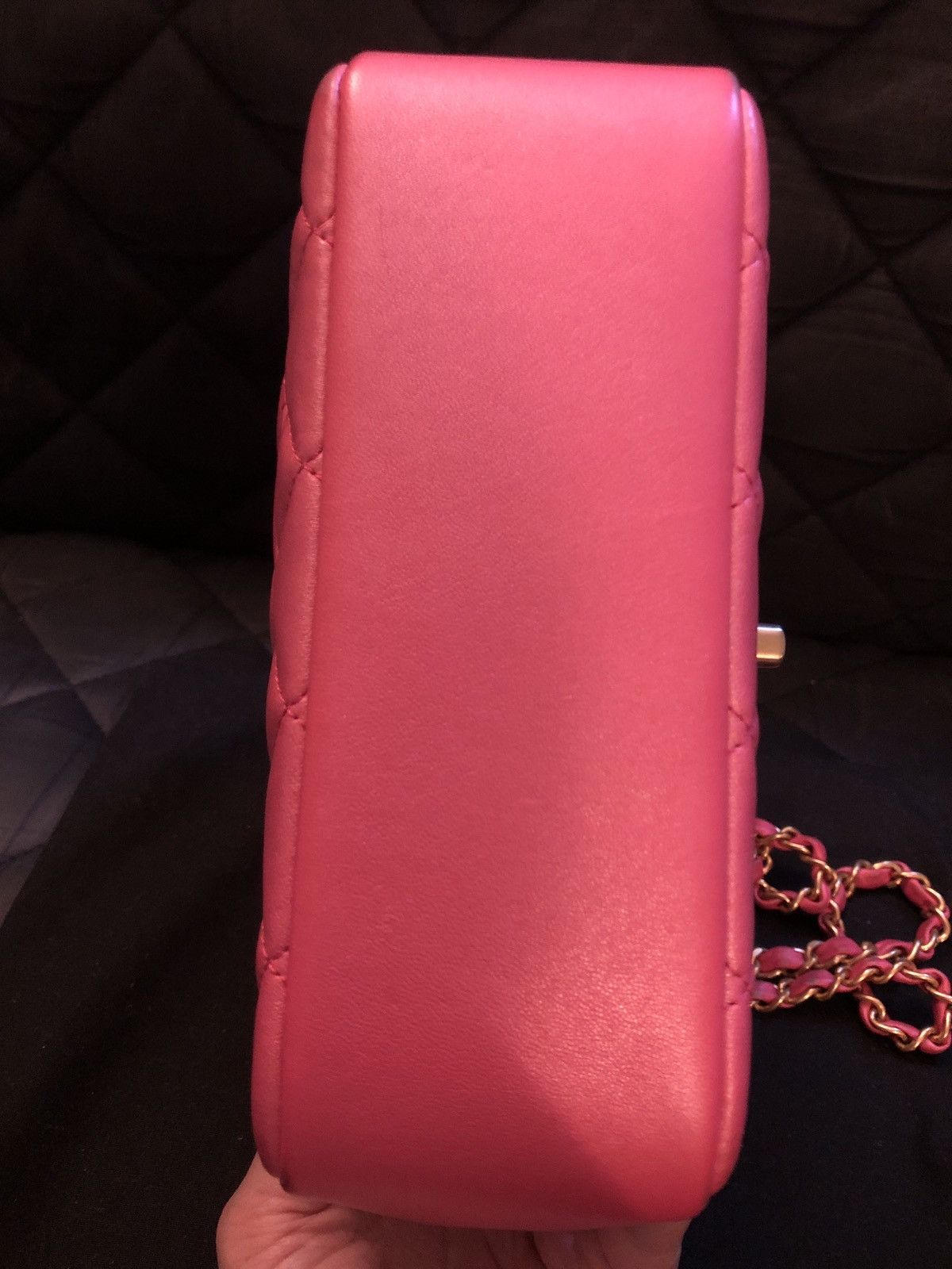 Chanel Chanel Flap Bag Crossbody with Faux Pearl Chain Detail Size ONE SIZE - 14 Thumbnail